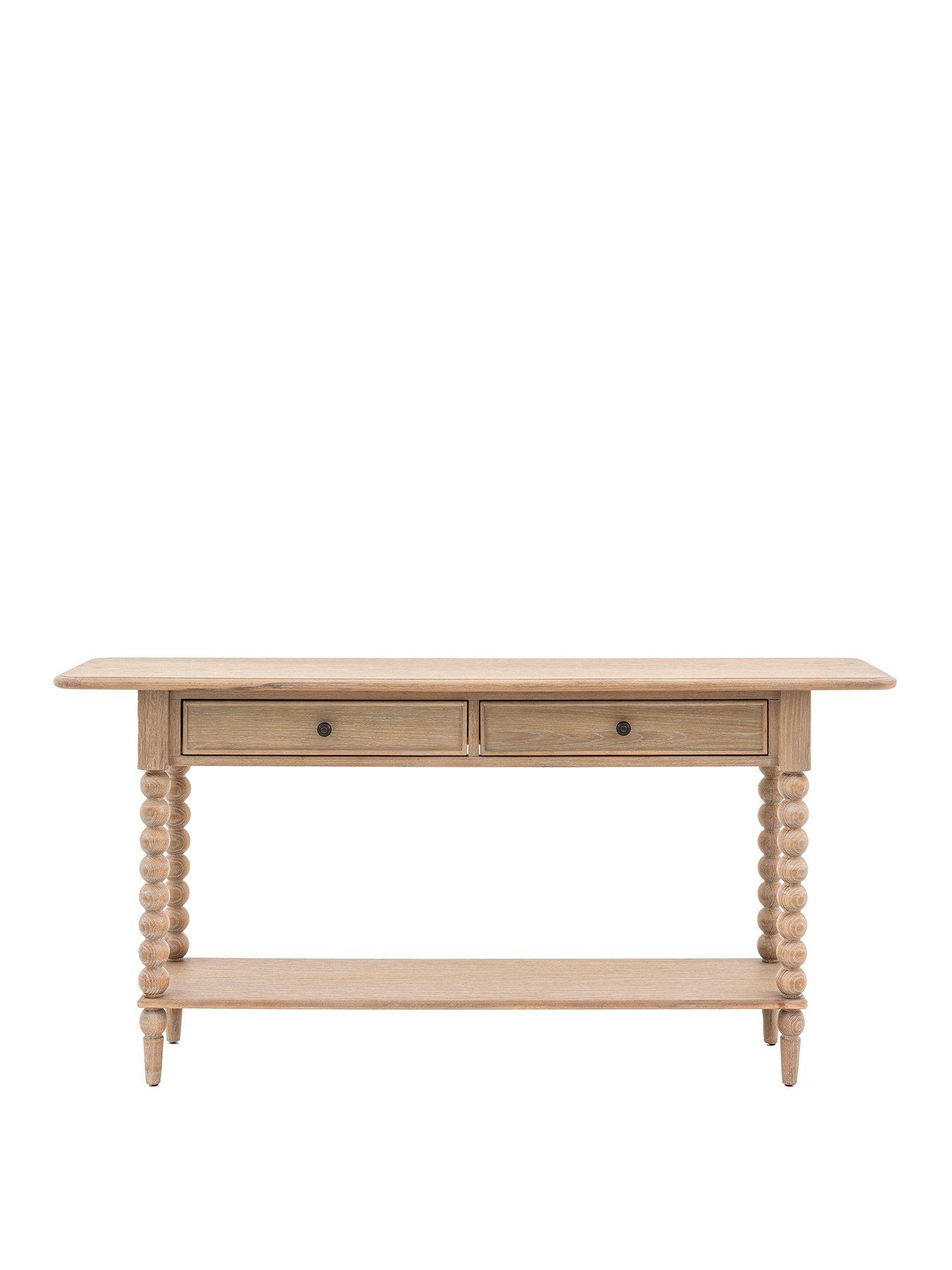 stillFront image of gallery-piave-2-drawer-console-table
