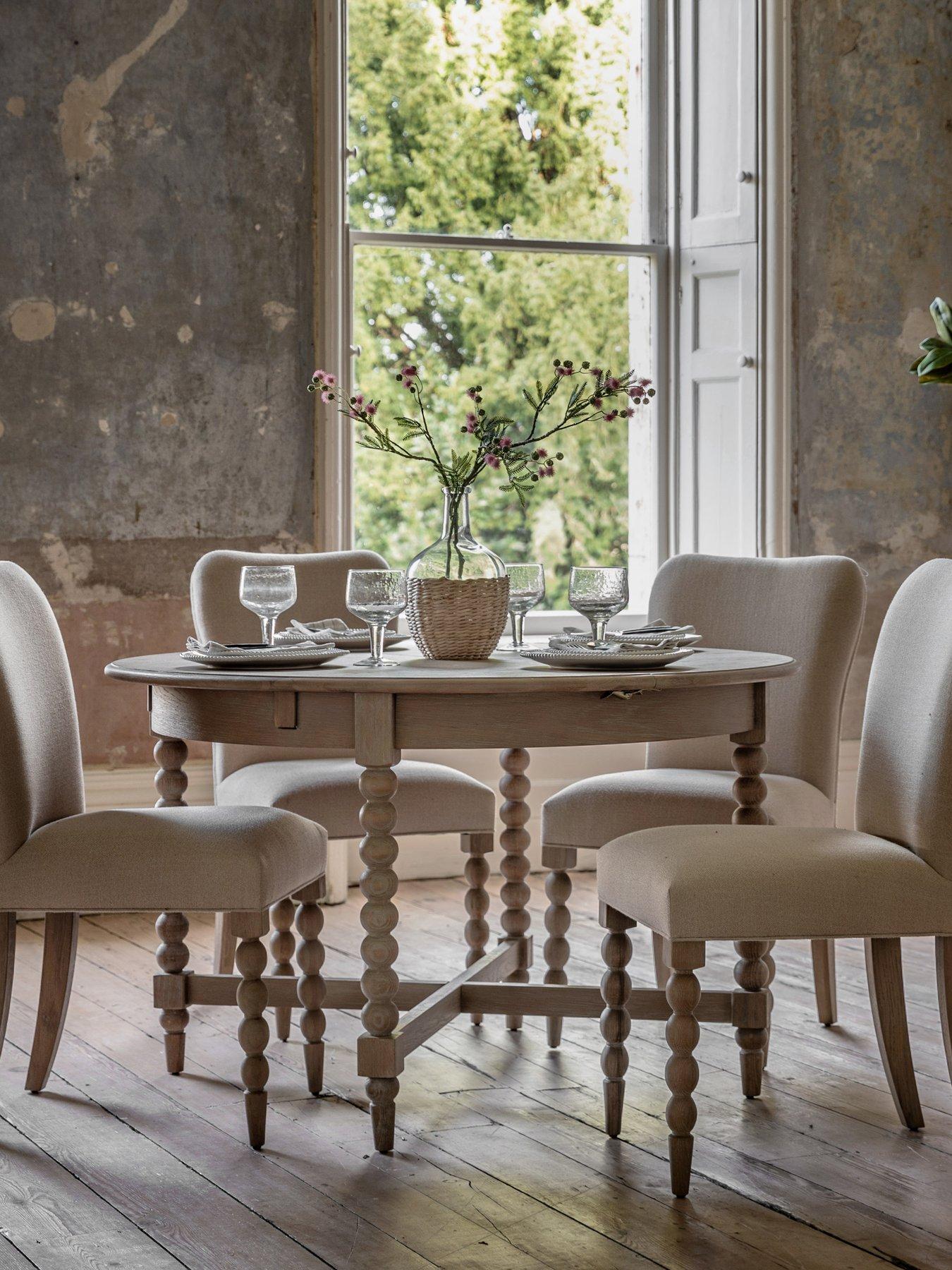 undefined Piave 120 - 160 cm Round Extendable Dining Table