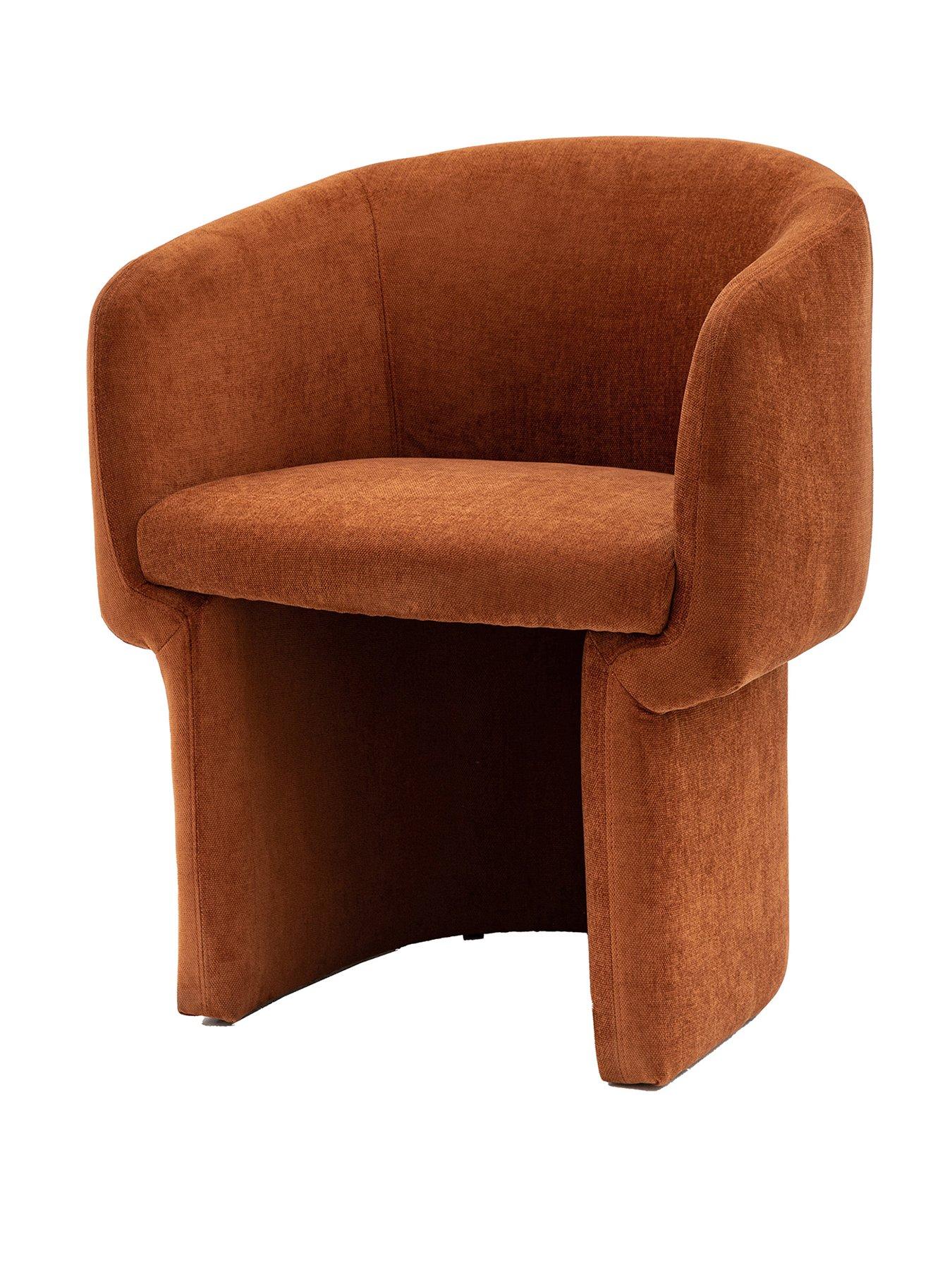  image of gallery-direct-riva-dining-chair-rust