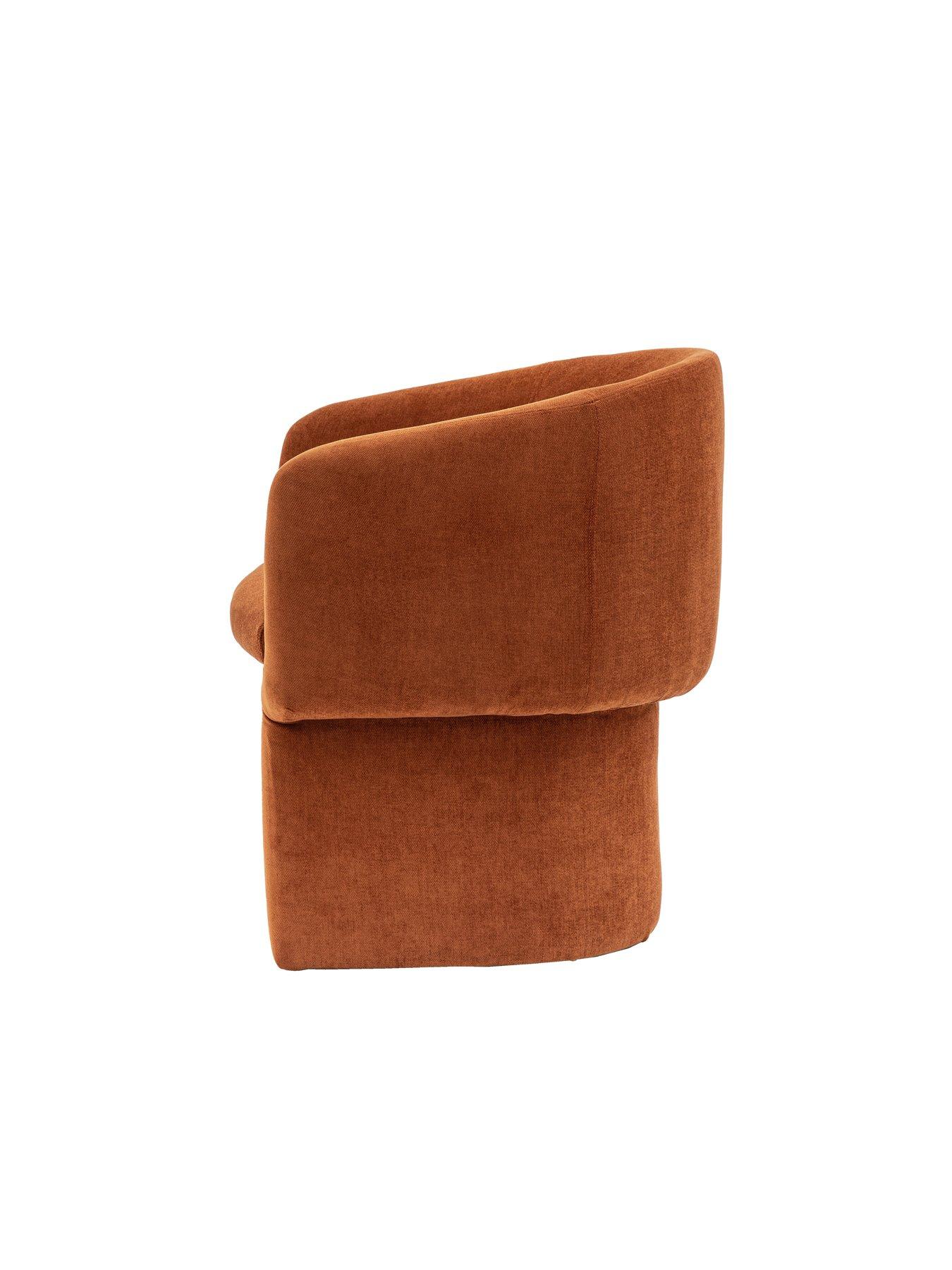  image of gallery-direct-riva-dining-chair-rust