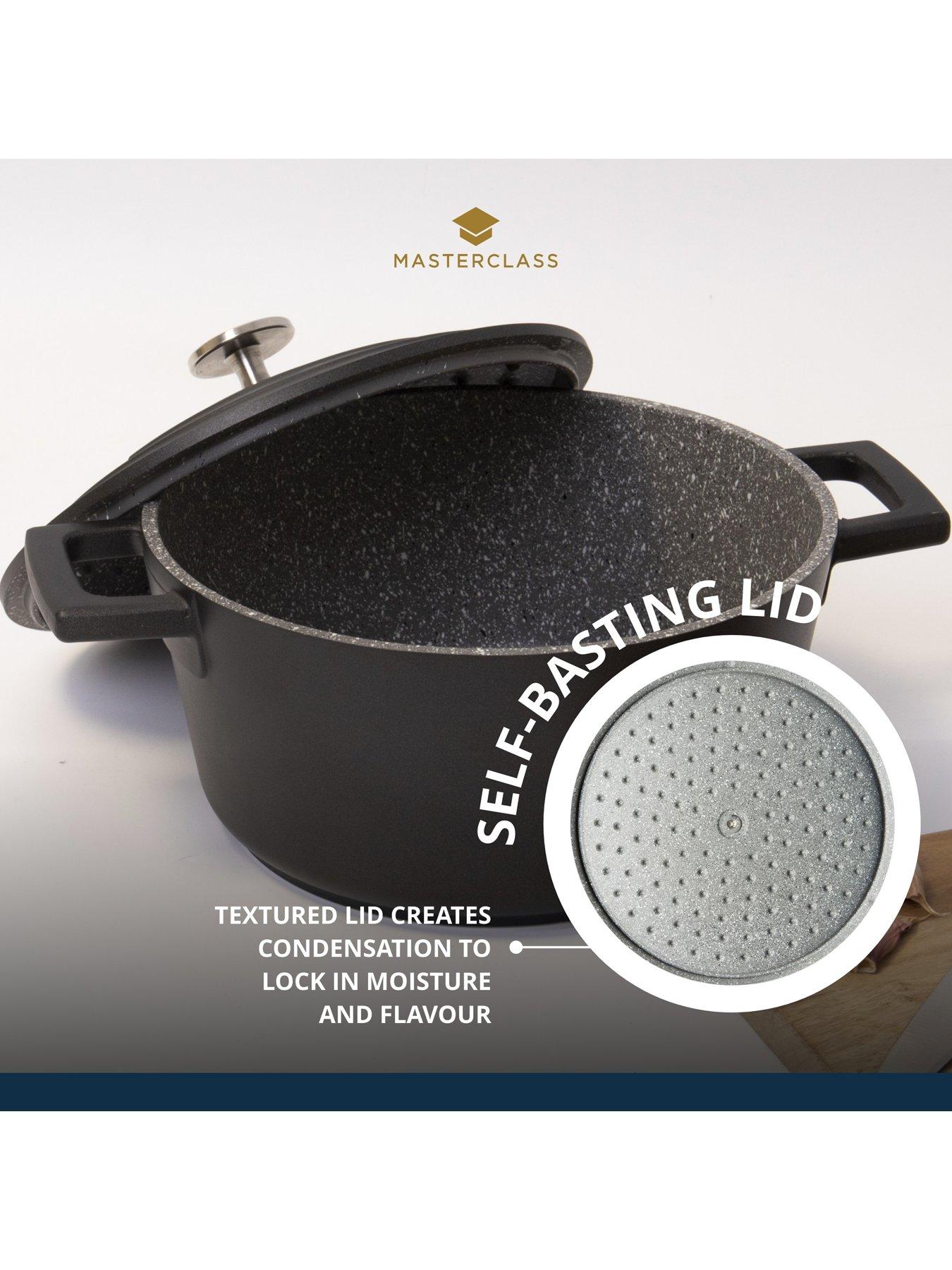 Image 7 of 7 of MasterClass Lightweight Cast Aluminium 2.5 Litre Casserole Dish - Black