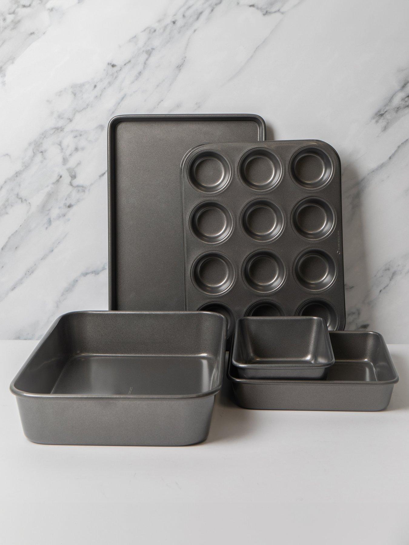 Image 1 of 7 of MasterClass 5pc Non-Stick Baking and Roasting Pan and Tray Set