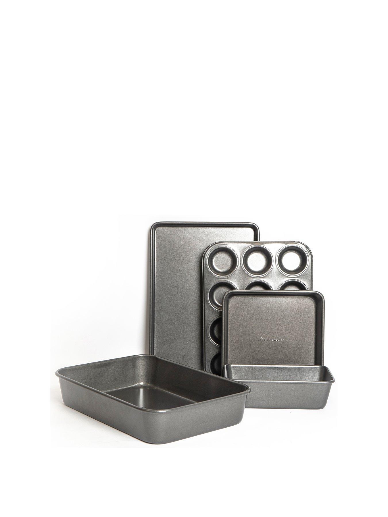 Image 2 of 7 of MasterClass 5pc Non-Stick Baking and Roasting Pan and Tray Set