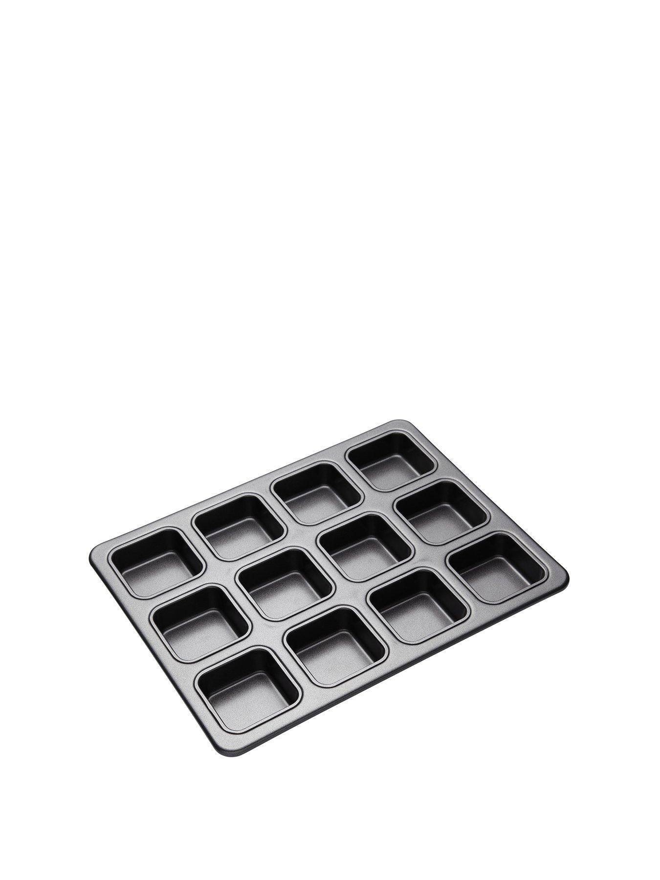  image of masterclass-non-stick-12-hole-brownie-pan