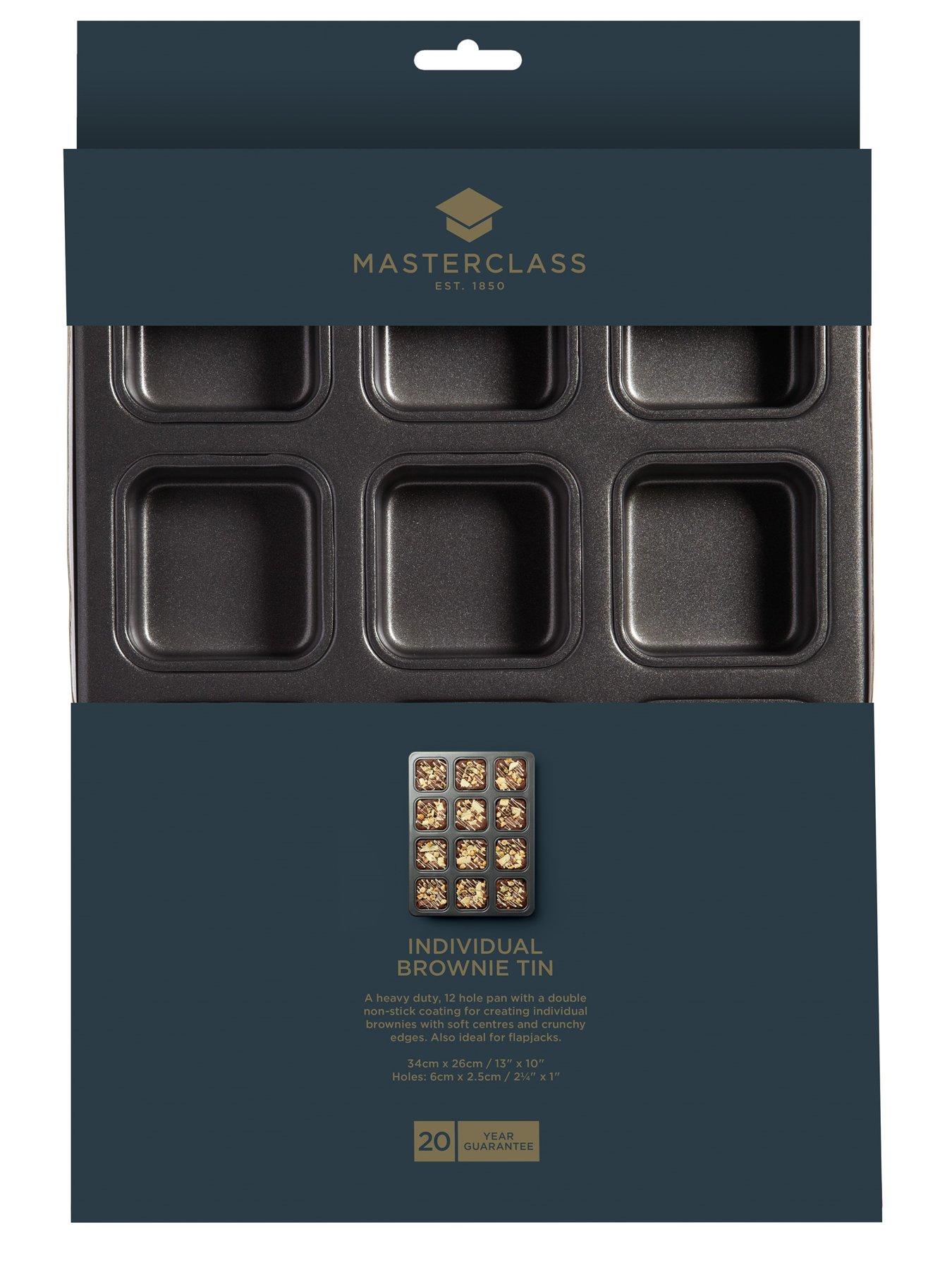  image of masterclass-non-stick-12-hole-brownie-pan