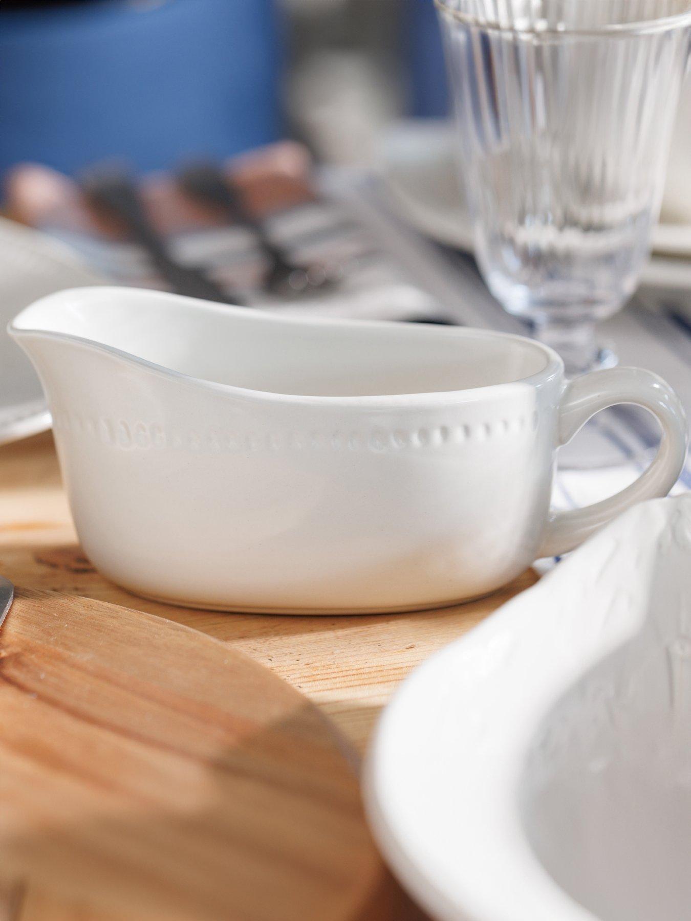 Mikasa Cranborne Cream Stoneware Gravy Boat