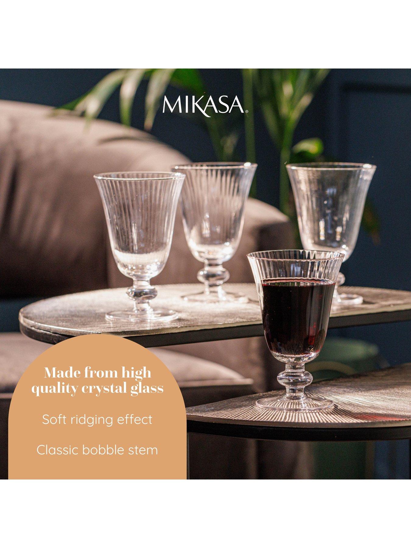  image of mikasa-salerno-crystal-wine-glasses-ndash-set-of-4