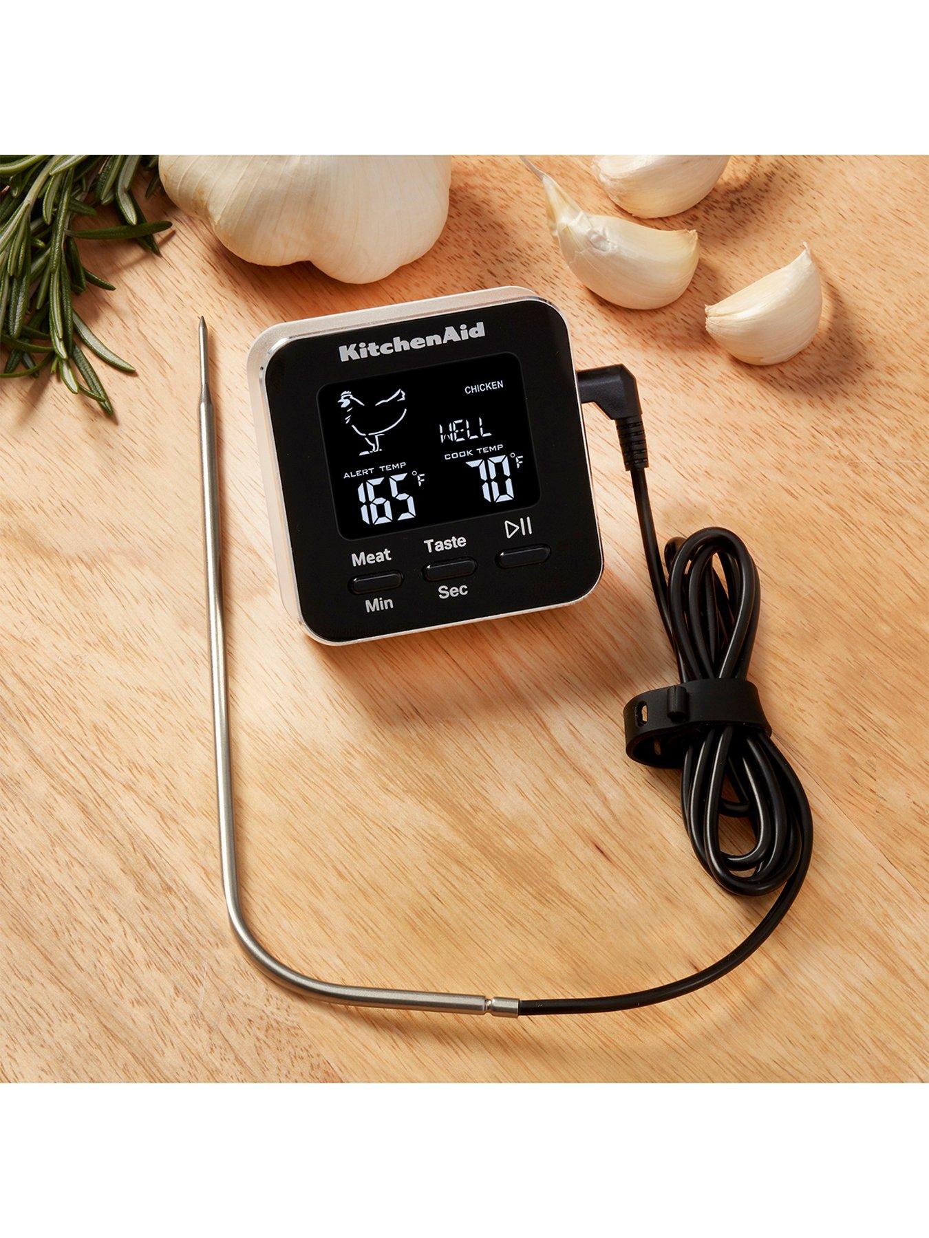  image of kitchenaid-digital-kitchen-thermometer-with-timer-and-leave-in-oven-probe
