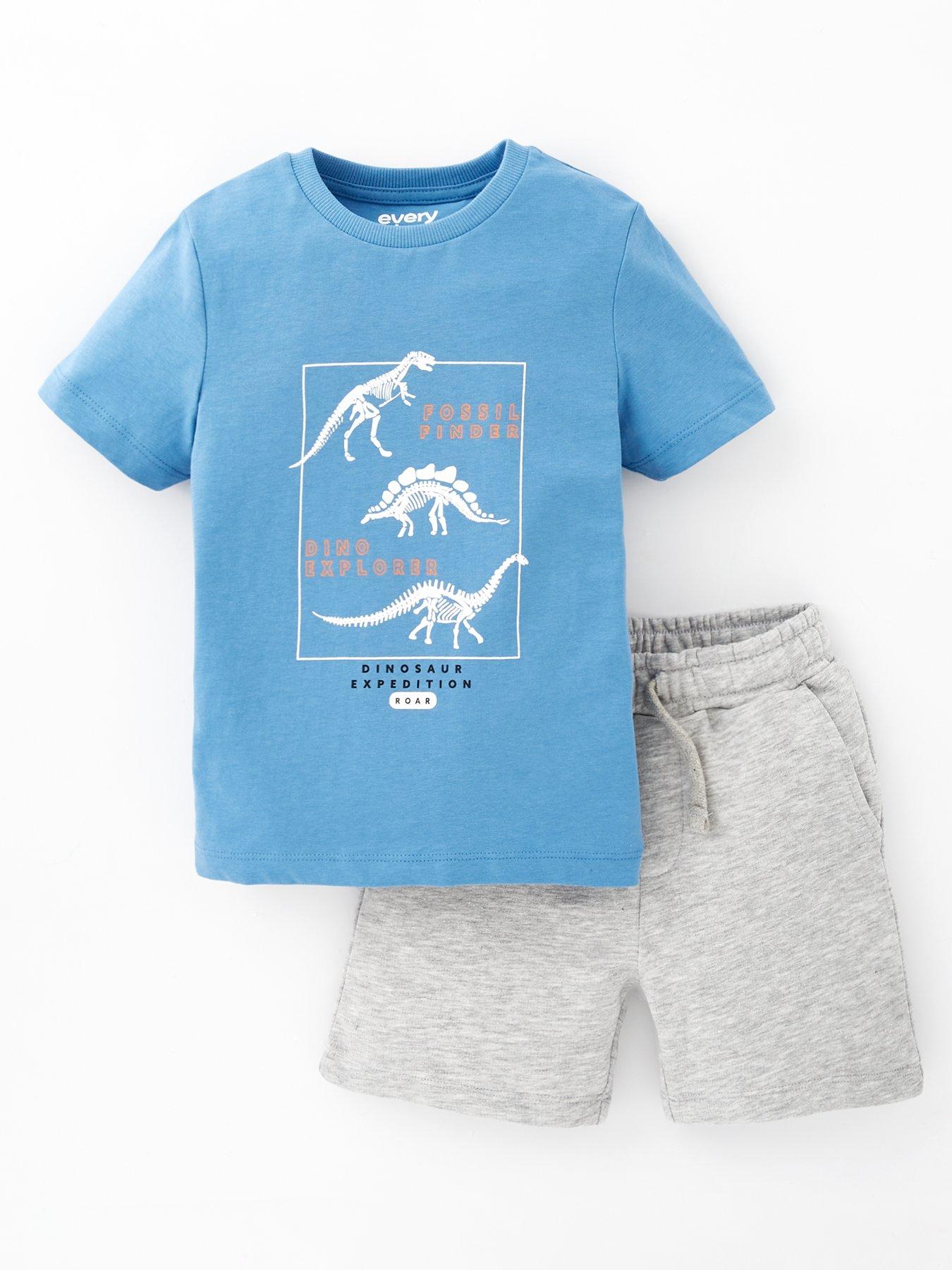 everyday-boys-dinosaur-print-graphic-t-shirt-and-short-set-multi