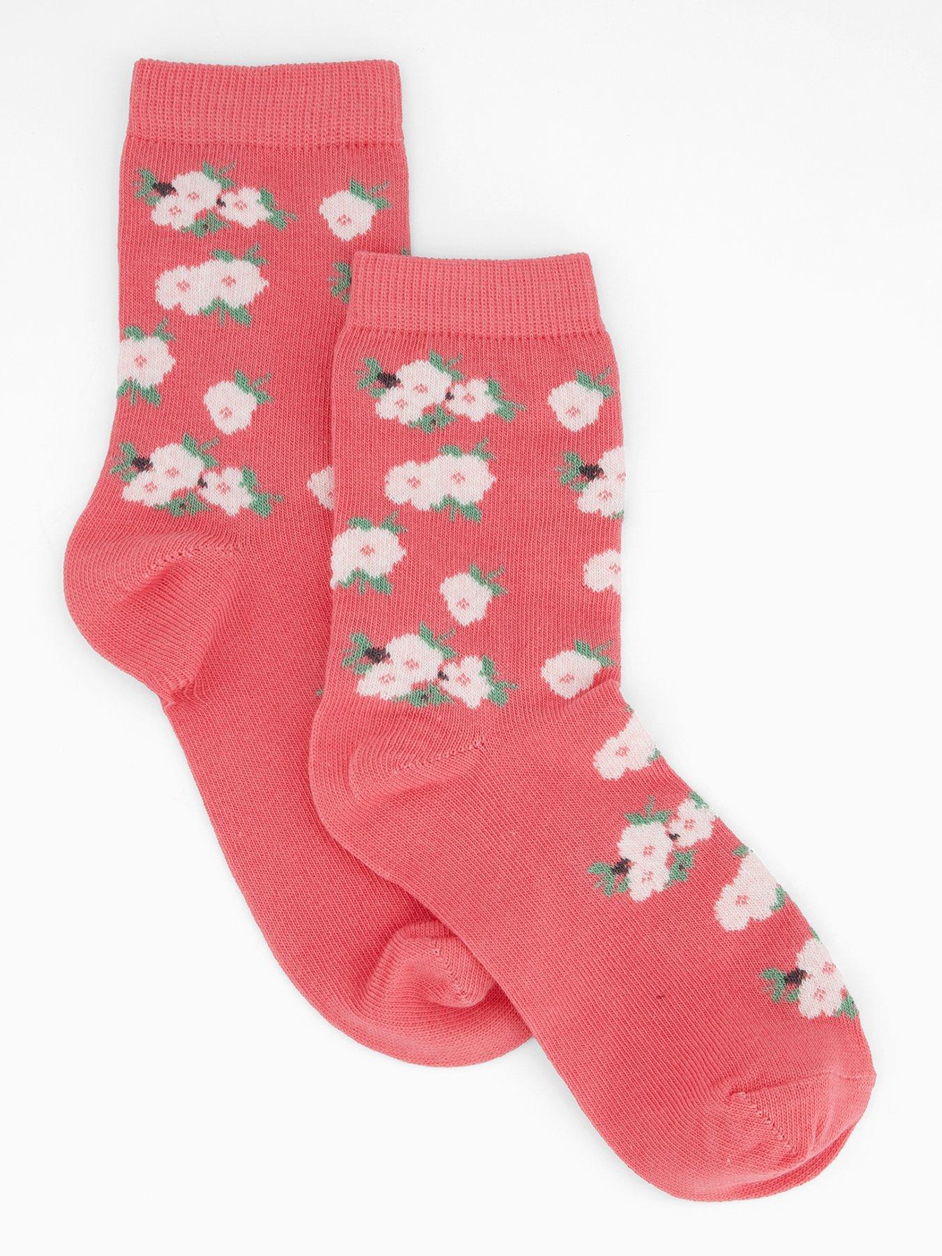  image of mini-v-by-very-girls-7-pack-summer-garden-socks-multi