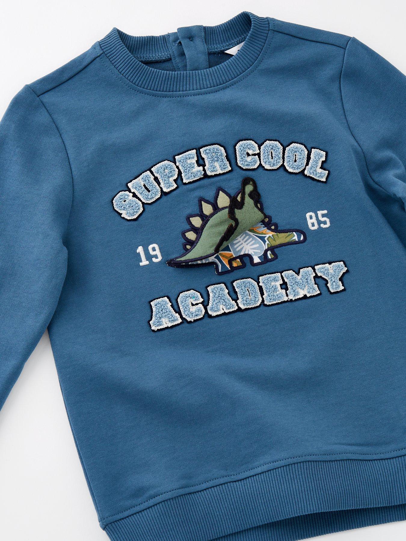  image of mini-v-by-very-boys-3d-dinosaur-sweatshirt-multi
