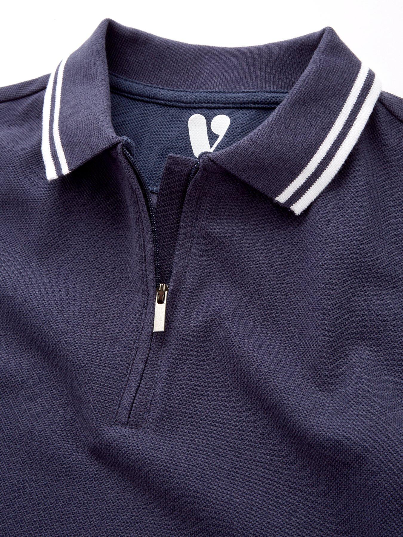  image of v-by-very-boys-polo-and-short-set-navy