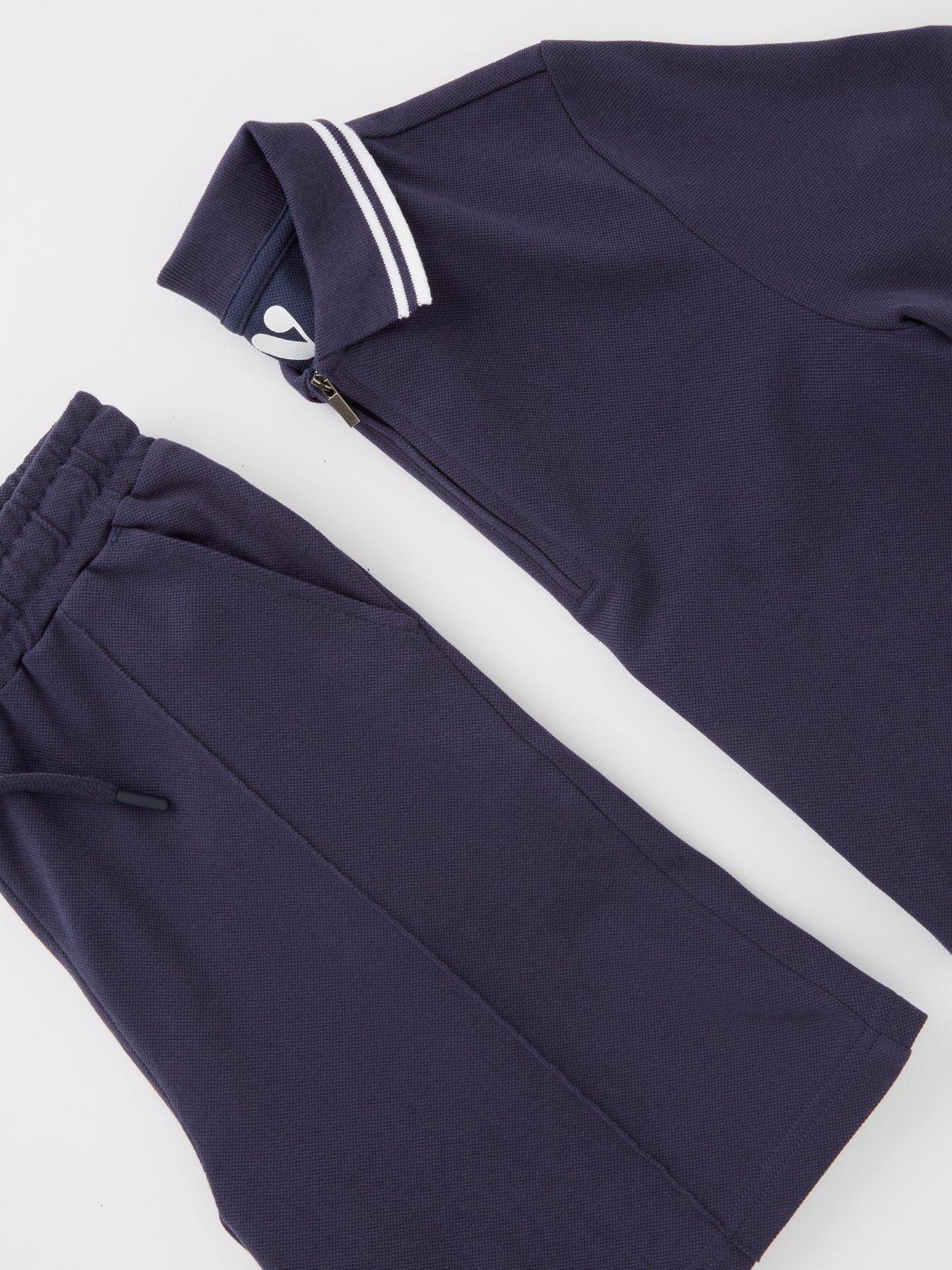  image of v-by-very-boys-polo-and-short-set-navy