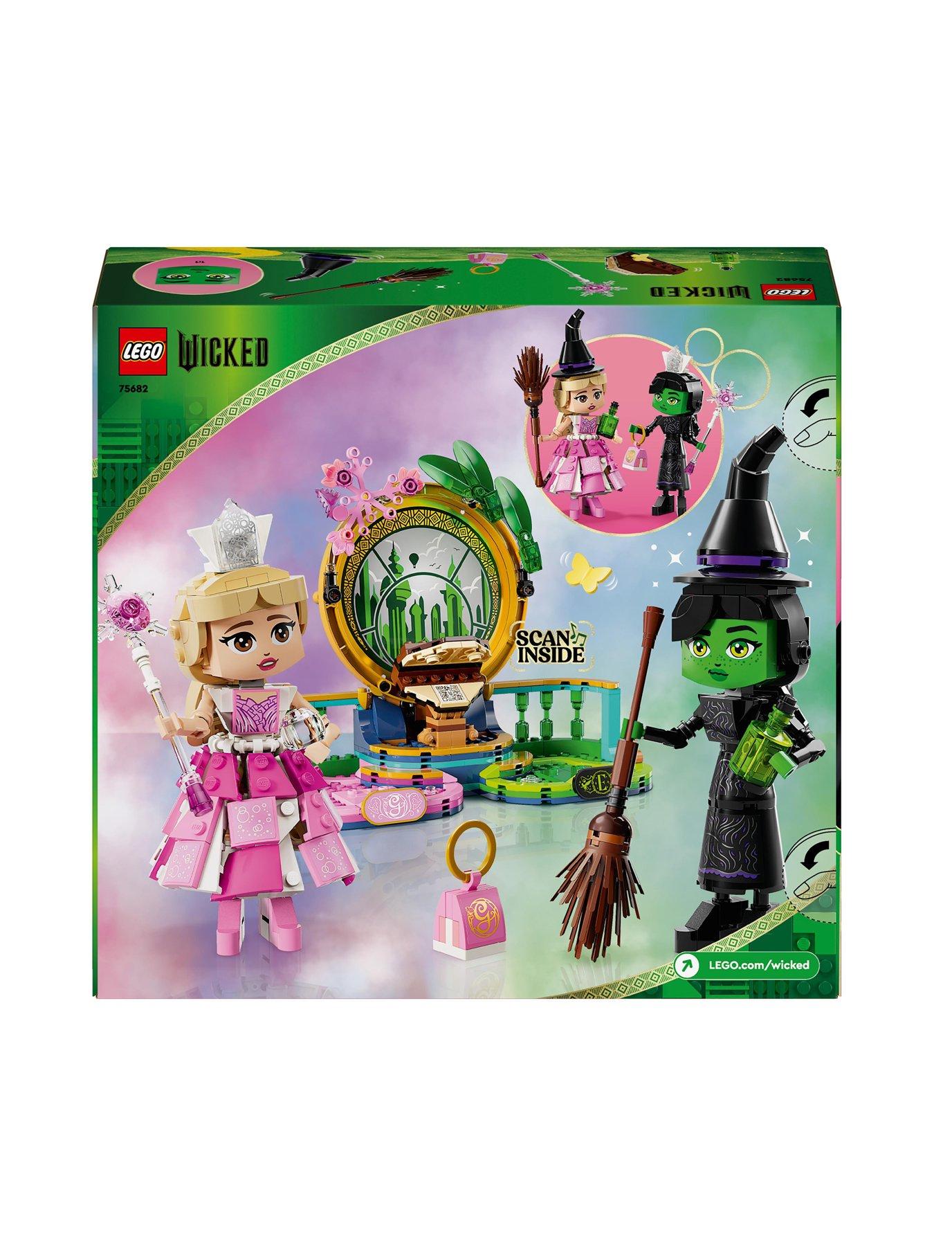  image of lego-wicked-elphaba-amp-glinda-figures-movie-set-75682