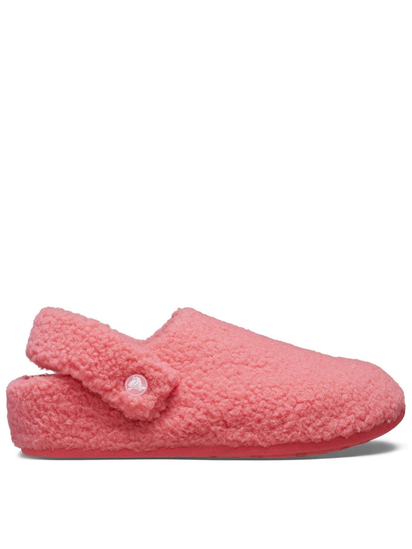 Pink croc slippers on sale