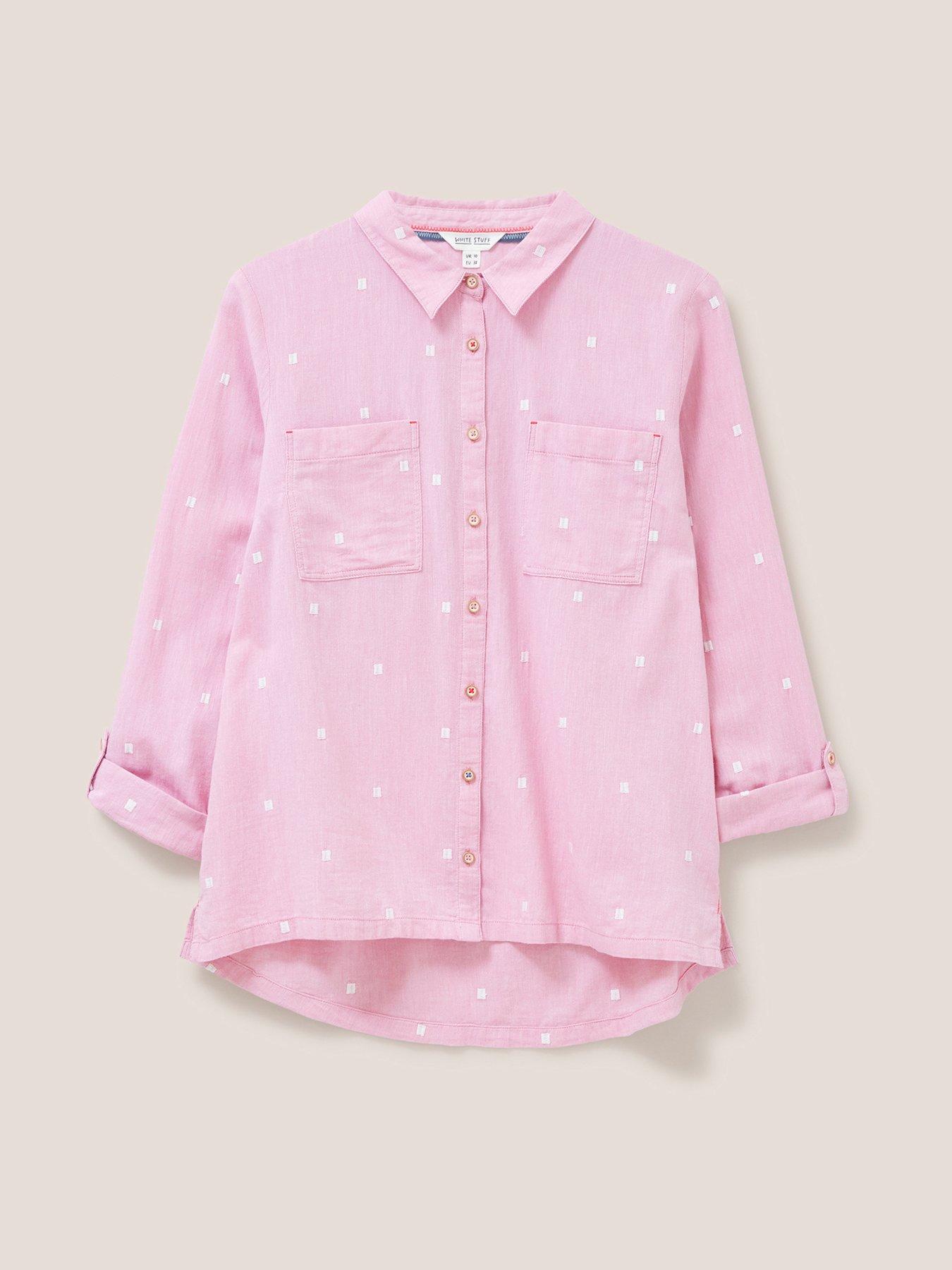  image of white-stuff-sophienbspcotton-shirt-pink