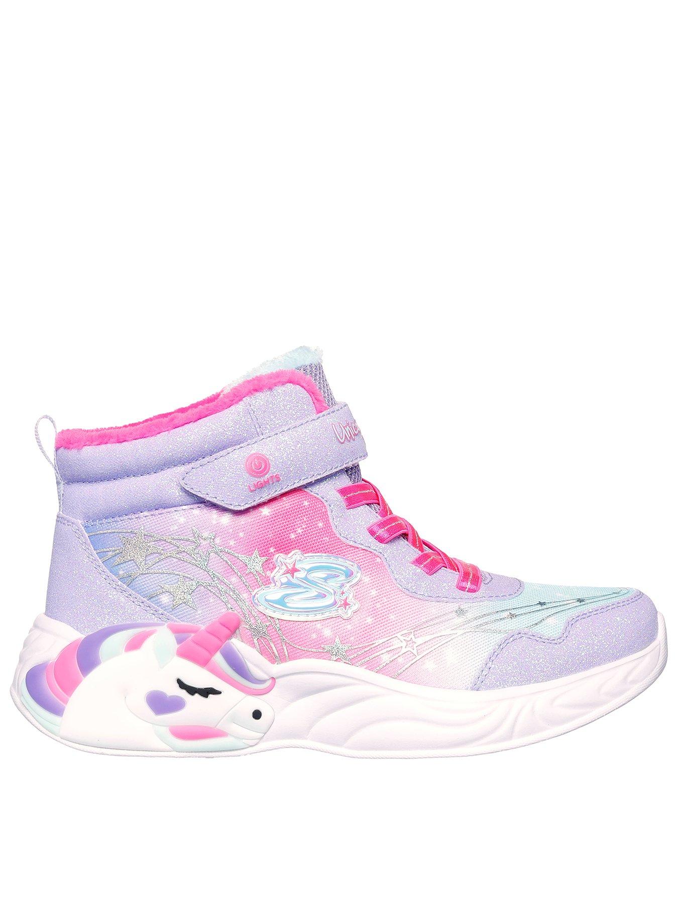 undefined Unicorn Strap Fur Lined Boots - Pink