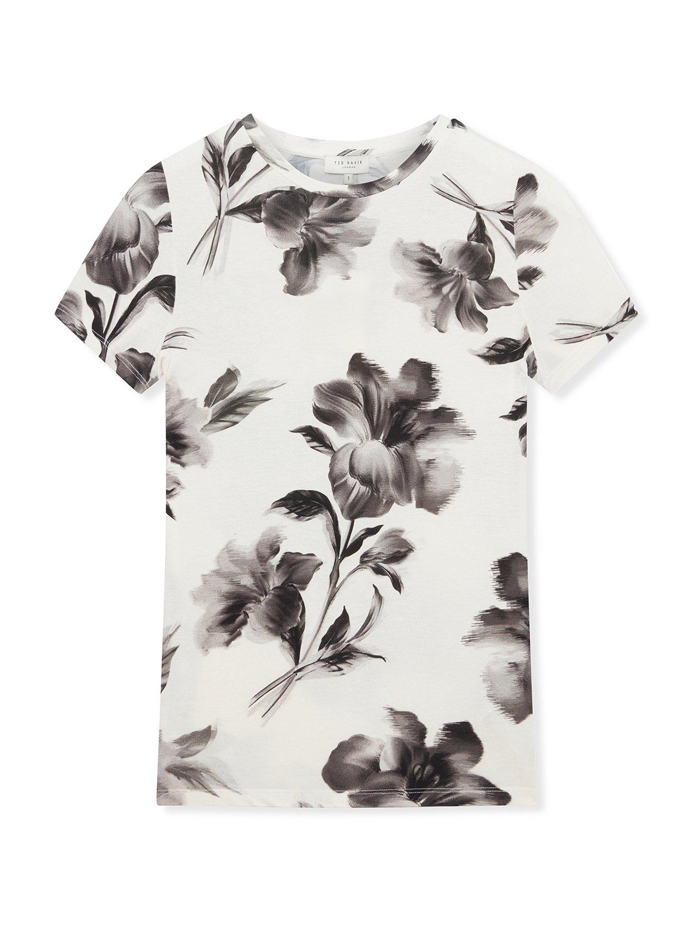 undefined Vision Printed Fitted Tee - Off White