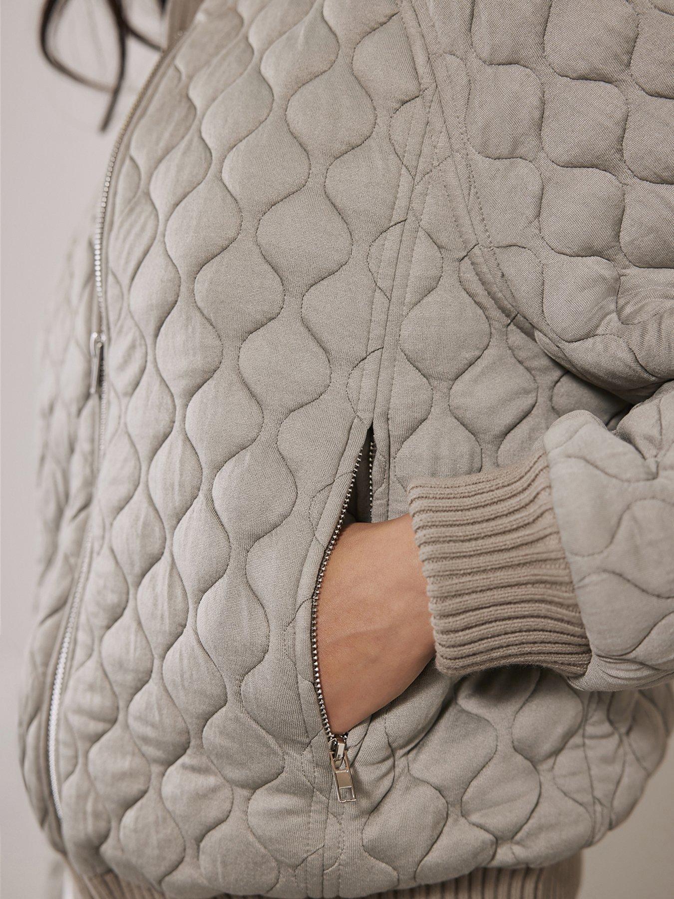  image of mint-velvet-quilted-jacket-green
