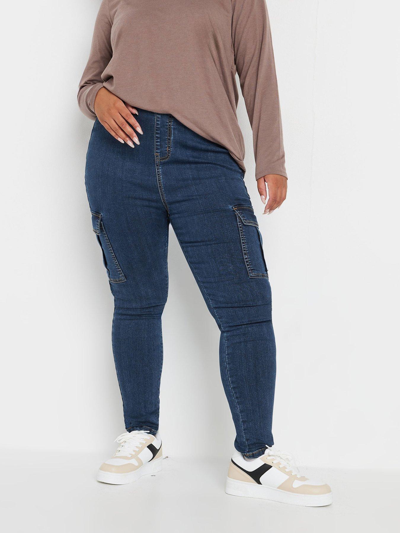 undefined Curve Cargo Pocket Jegging - Blue