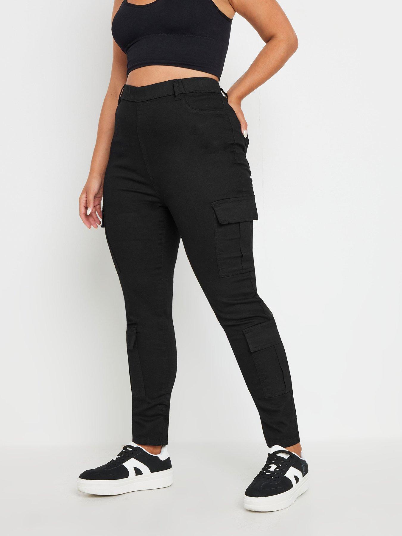 undefined Curve Cargo Pocket Jegging - Black