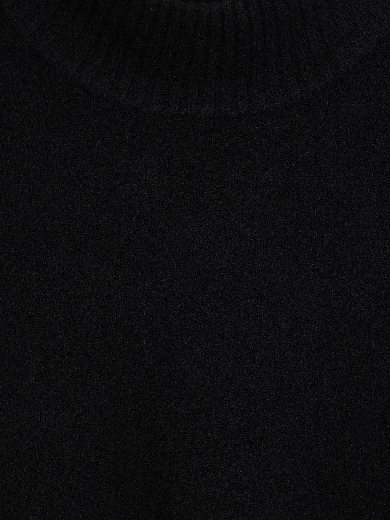  image of river-island-high-neck-jumper-dress-black