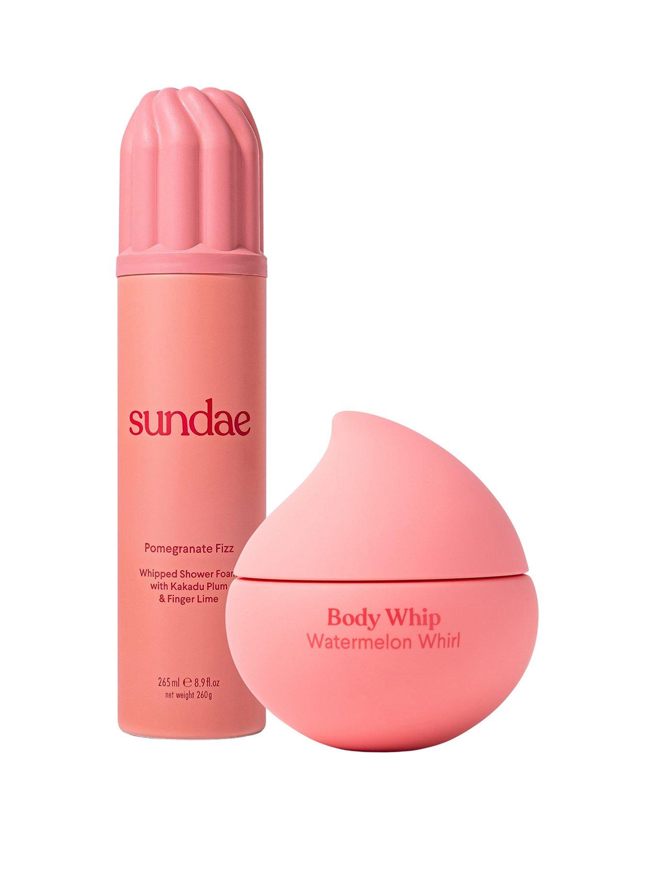 Sundae Watermelon Whirl Whipped Moisturiser & Pomegranate Fizz Whipped Shower Foam Duo