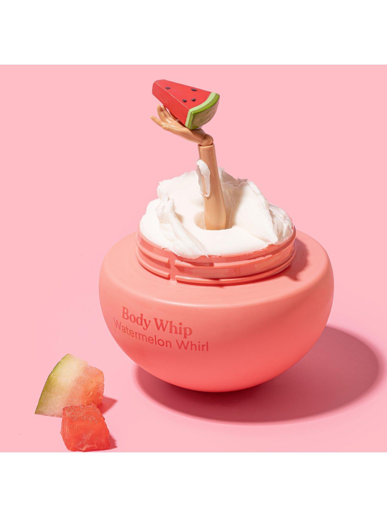  image of sundae-watermelon-whirl-whipped-moisturiser-pomegranate-fizz-whipped-shower-foam-duo