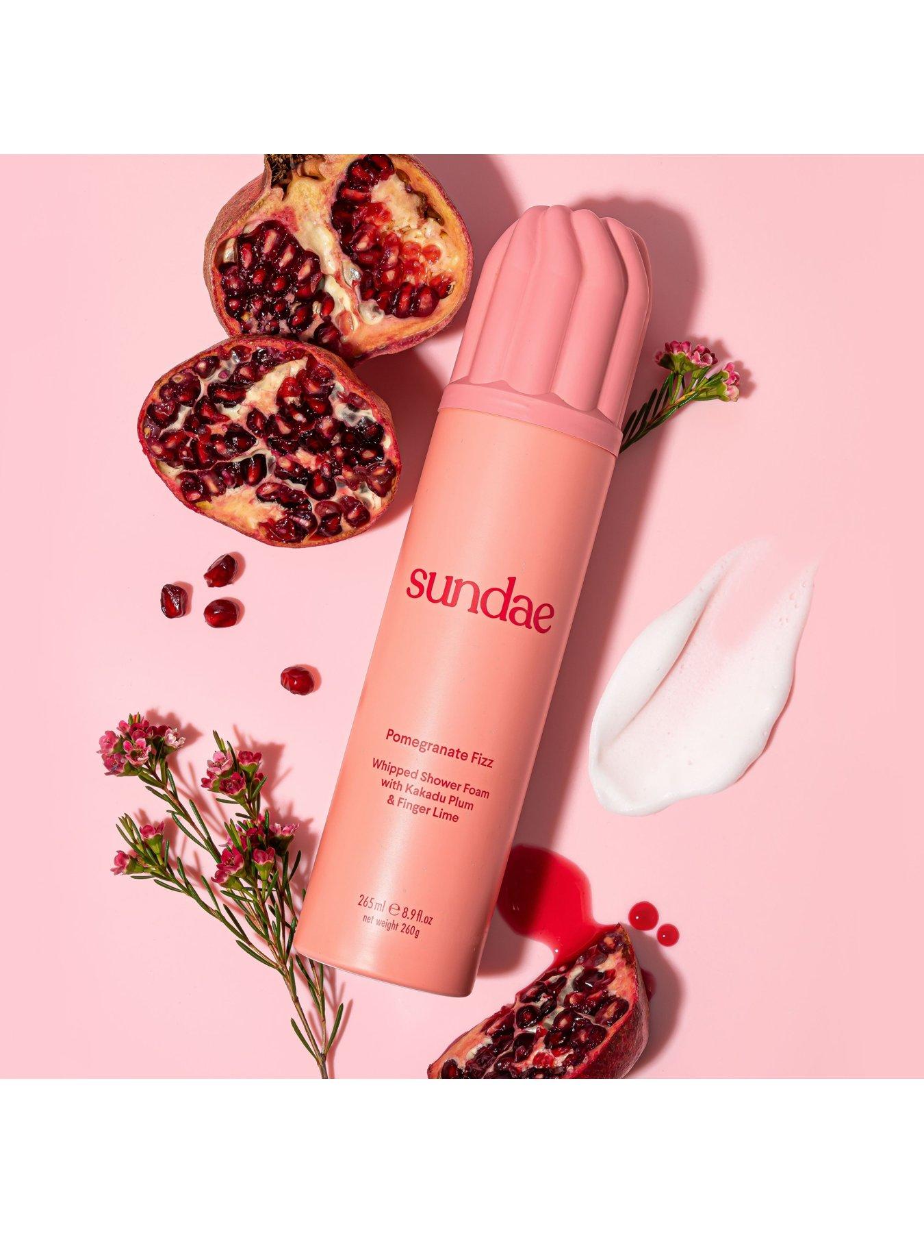  image of sundae-watermelon-whirl-whipped-moisturiser-pomegranate-fizz-whipped-shower-foam-duo