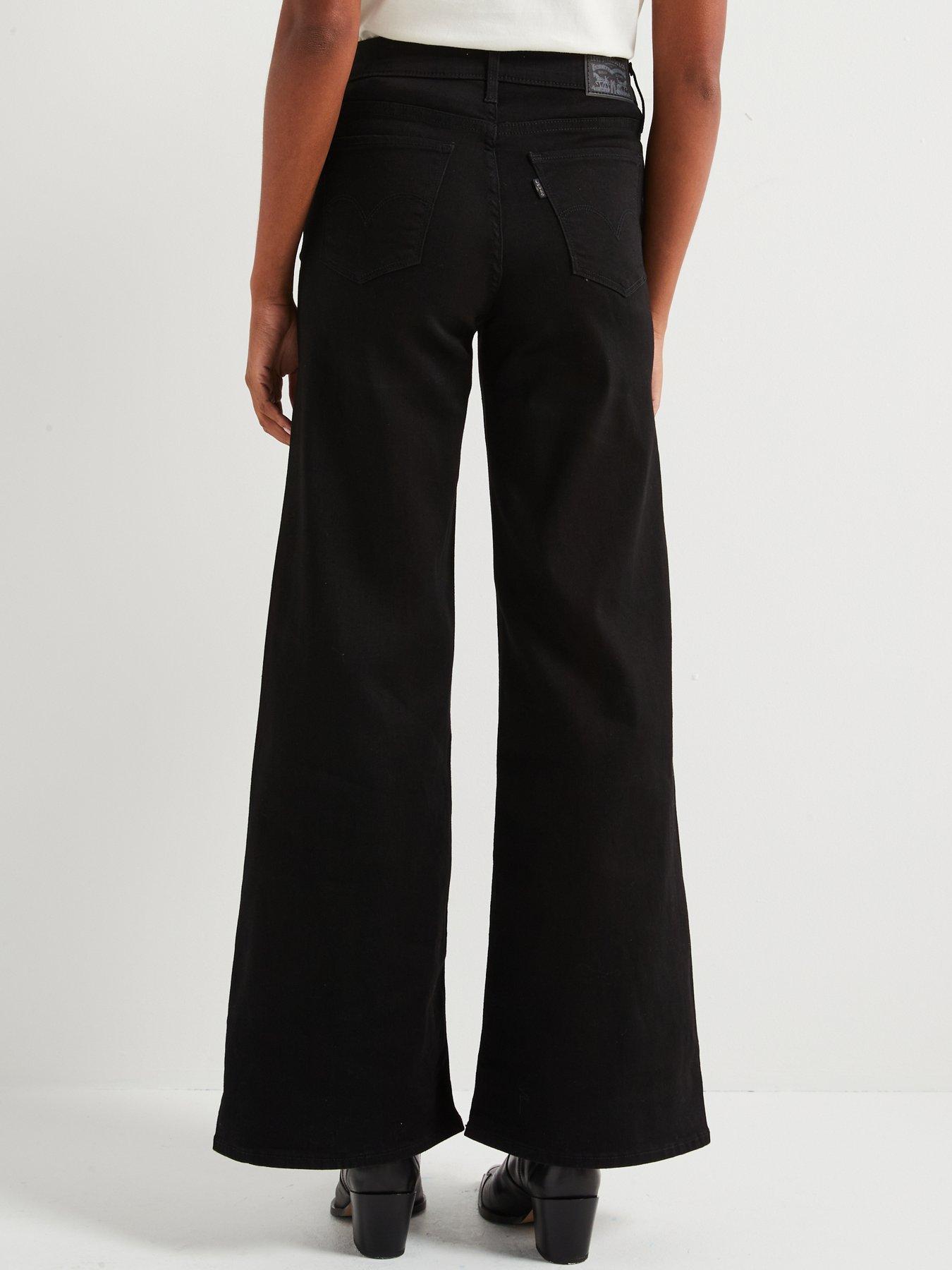  image of levis-318tradenbspshaping-wide-leg-jeans-soft-black