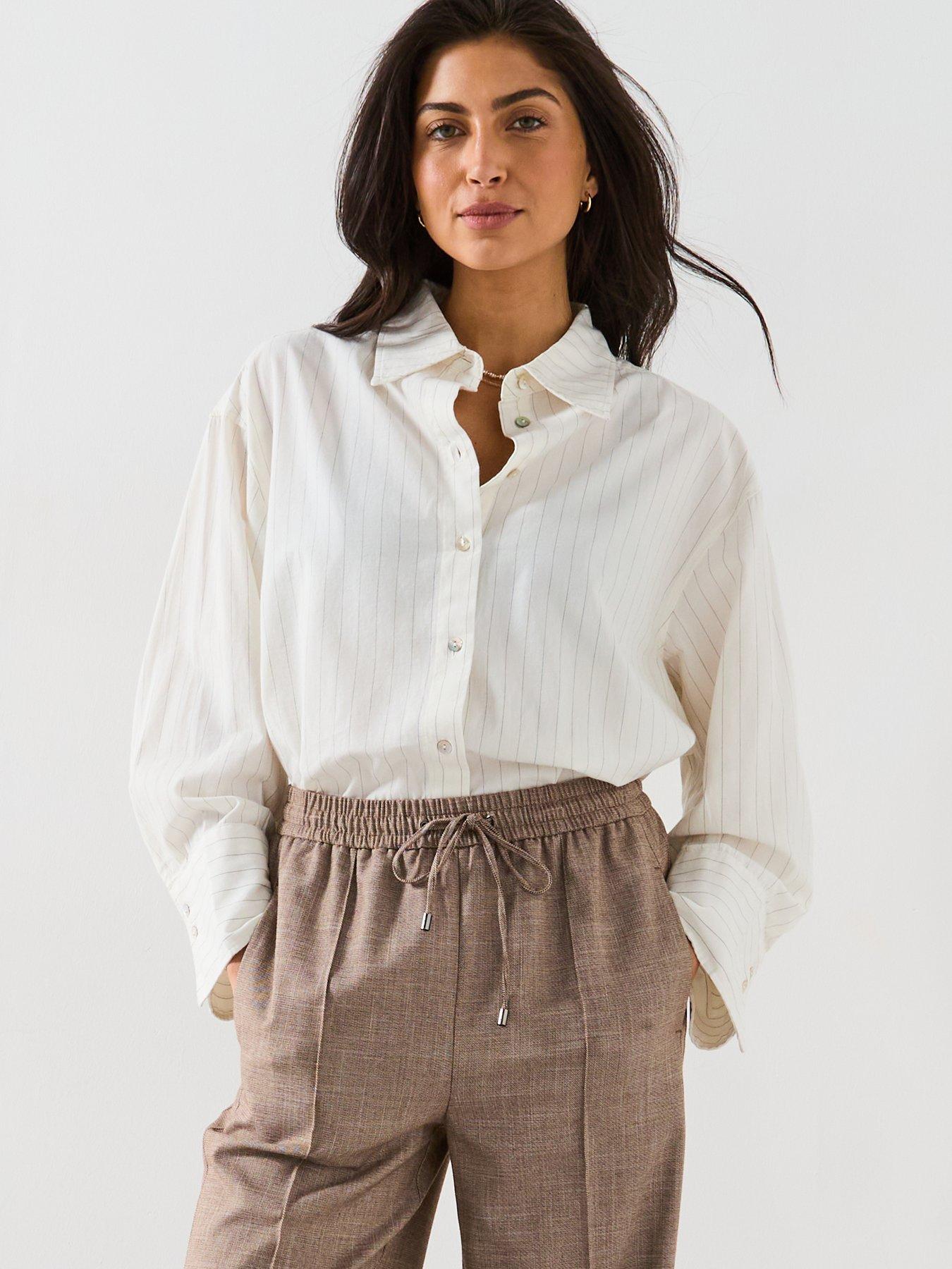  image of v-by-very-relaxed-pintuck-wide-leg-jogger-grey