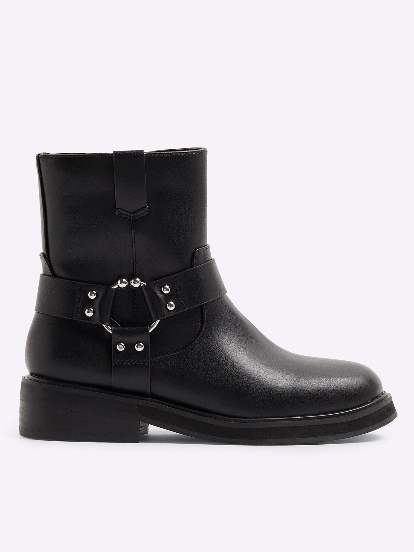 Womens biker boots river island hotsell
