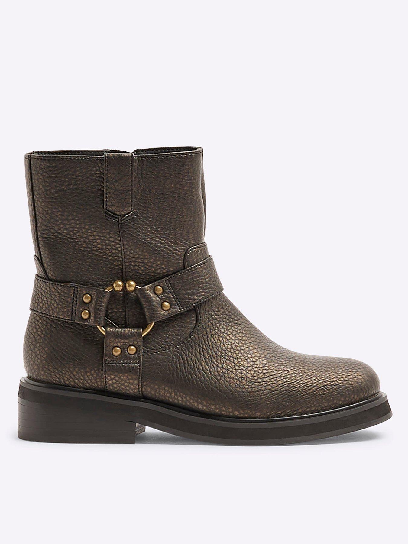 undefined Biker Boot - Dark Brown