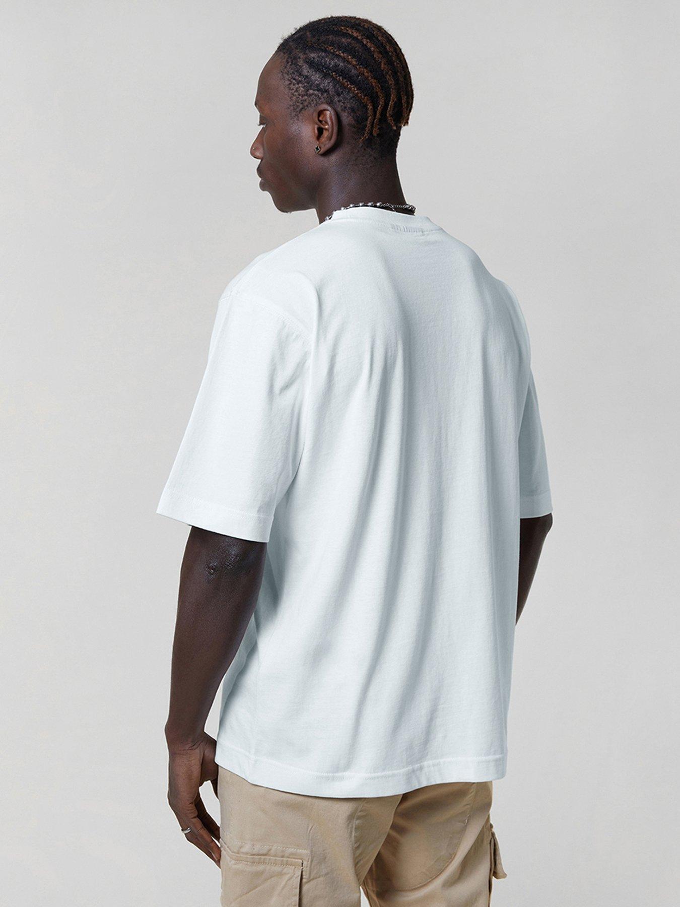  image of criminal-damage-logo-t-shirt-white