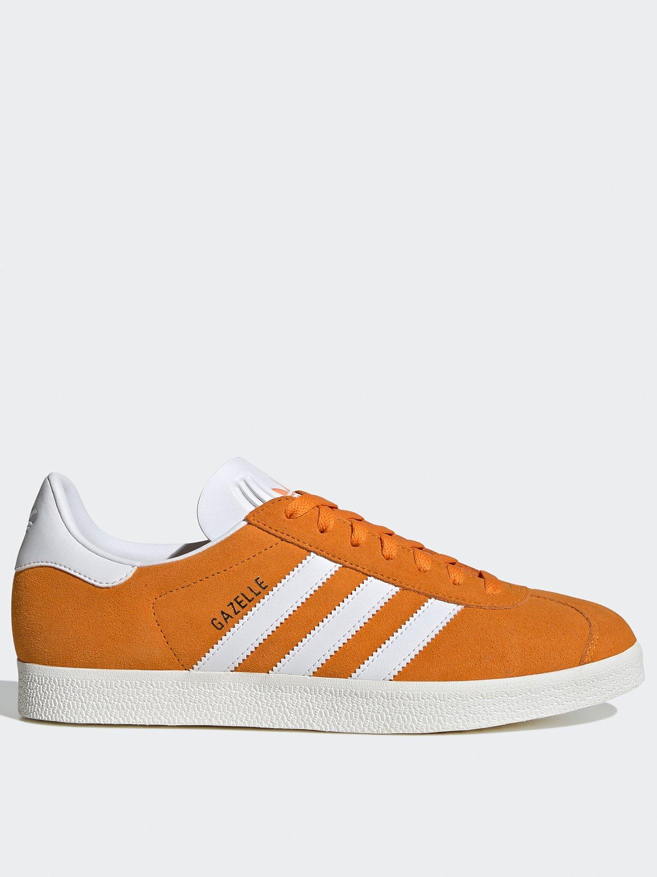 adidas Originals Men s Gazelle Trainers Orange White littlewoods