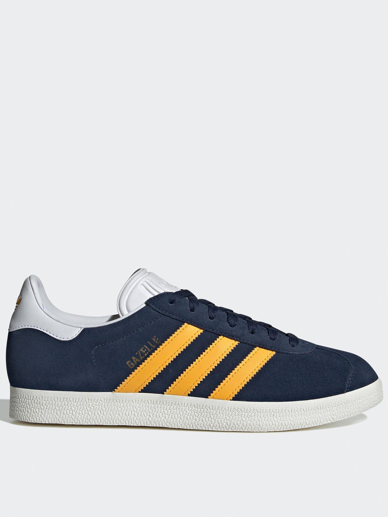 Mens navy gazelle trainers online