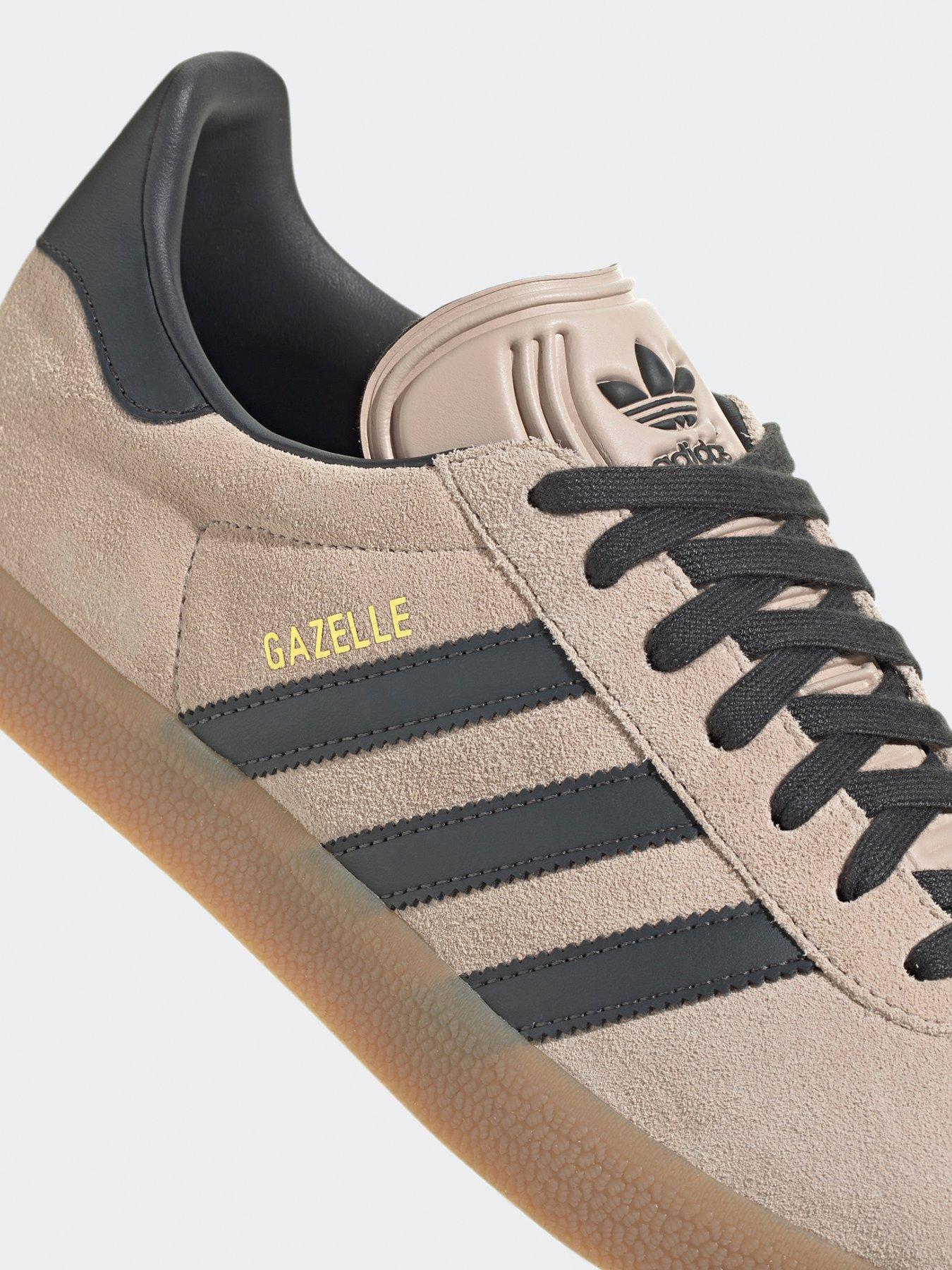  image of adidas-originals-unisex-gazelle-trainers-blackbrown