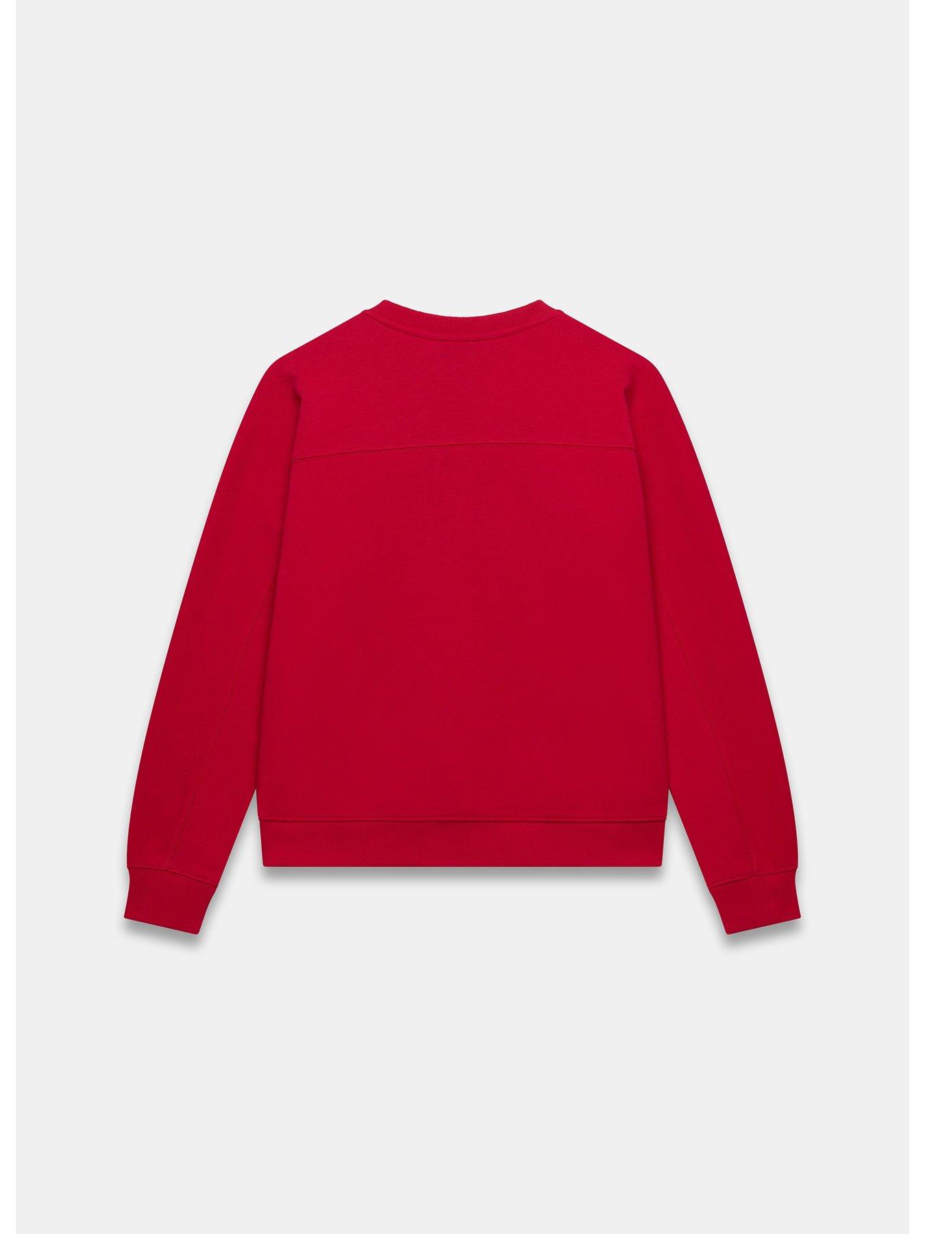  image of mint-velvet-monaco-graphic-sweat-red