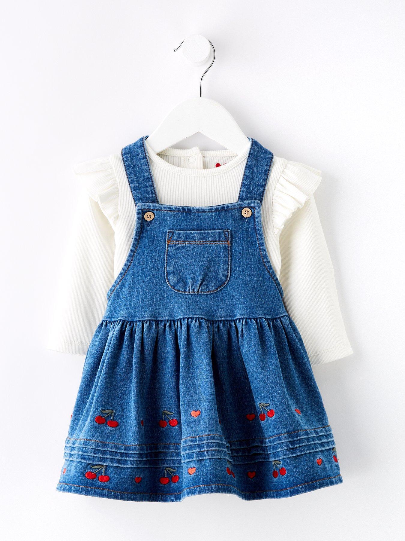 mini-v-by-very-baby-gilrs-tiered-cherry-denim-pinafore-and-bodysuit-set