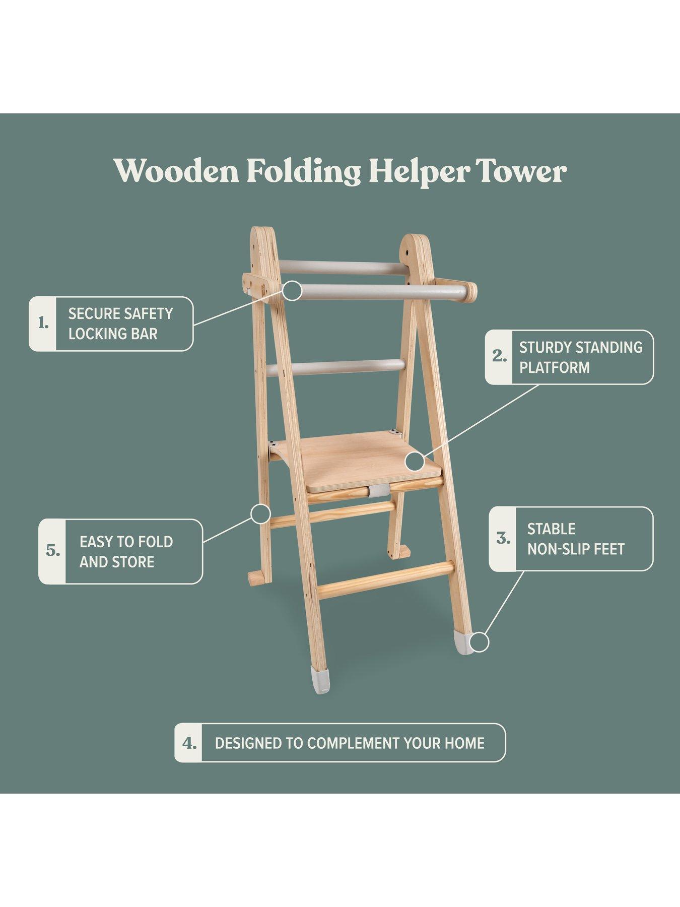  image of active-tots-wooden-indoor-foldingnbsphelper-tower