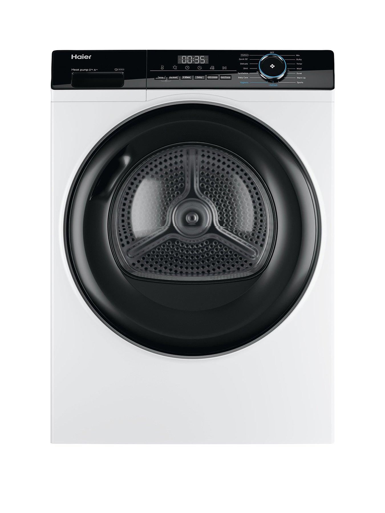undefined i-Pro Series 3 HD80-A2939 8Kg Heat Pump Tumble Dryer, White - A++ Rated