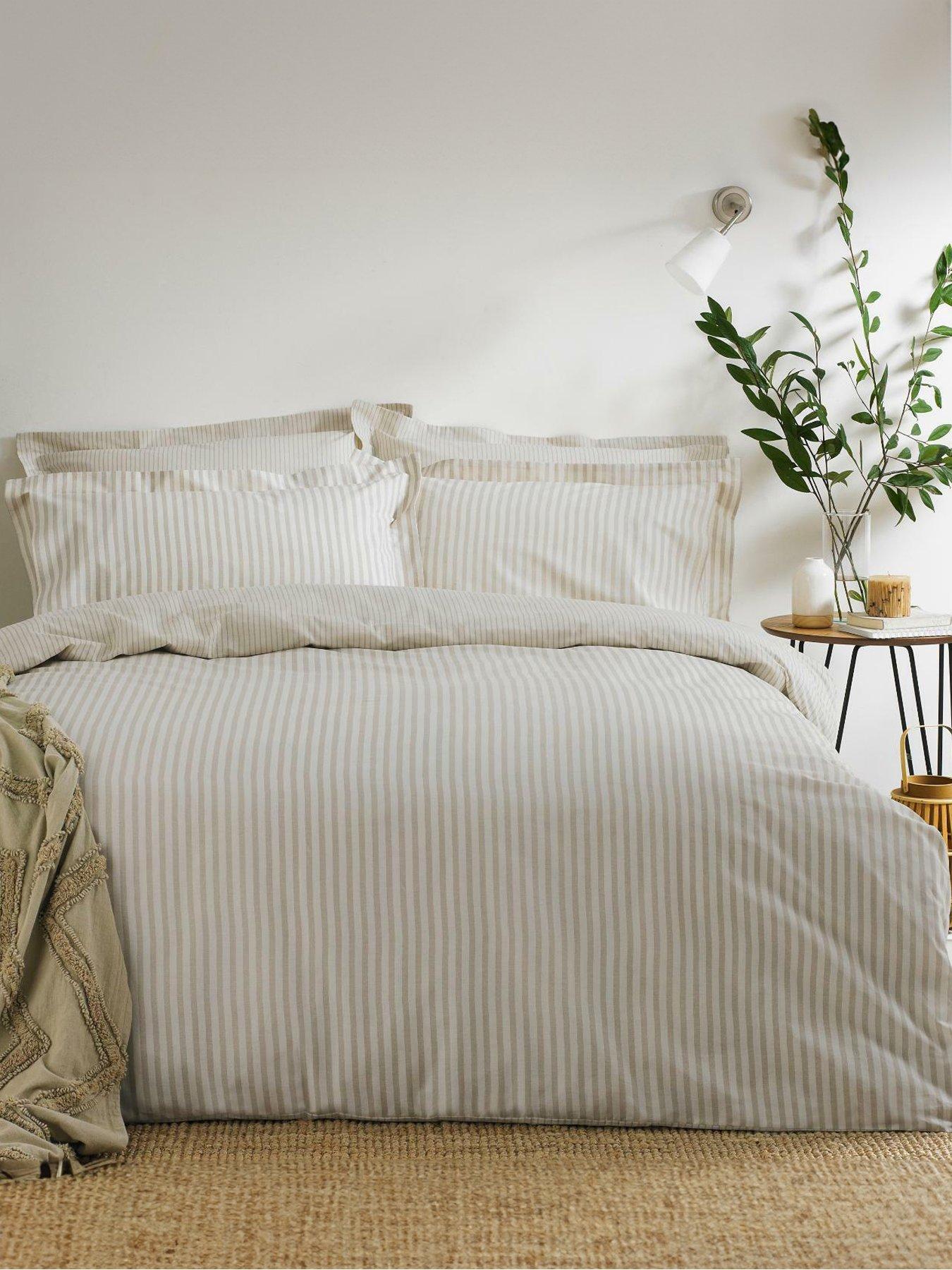 Yard Hebden 100% Cotton Duvet Cover Set - Natural