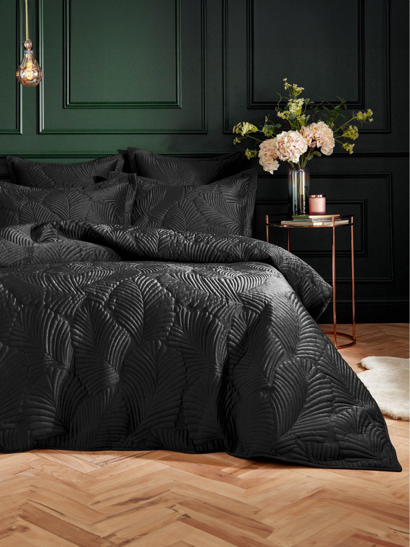 Paoletti Palmeria Quilted Duvet Cover Set Littlewoods