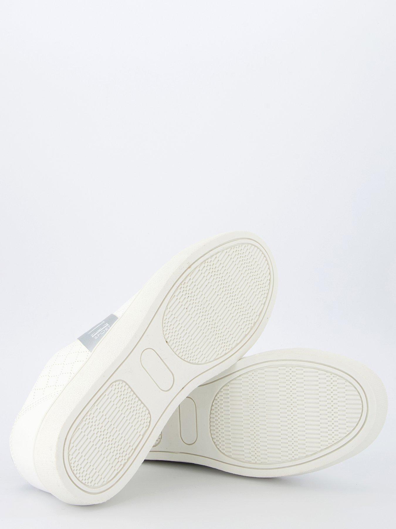  image of elle-sport-side-stripe-trainers-white