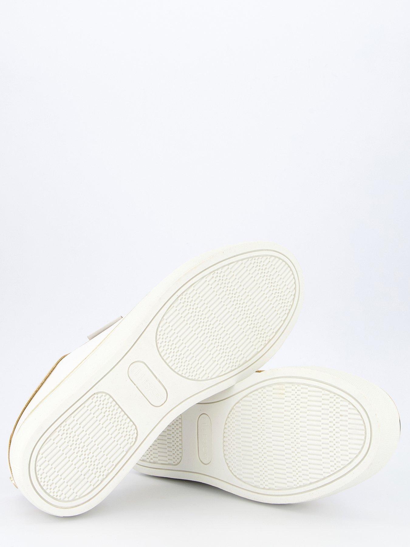  image of elle-sport-pearl-embellished-trainers-white