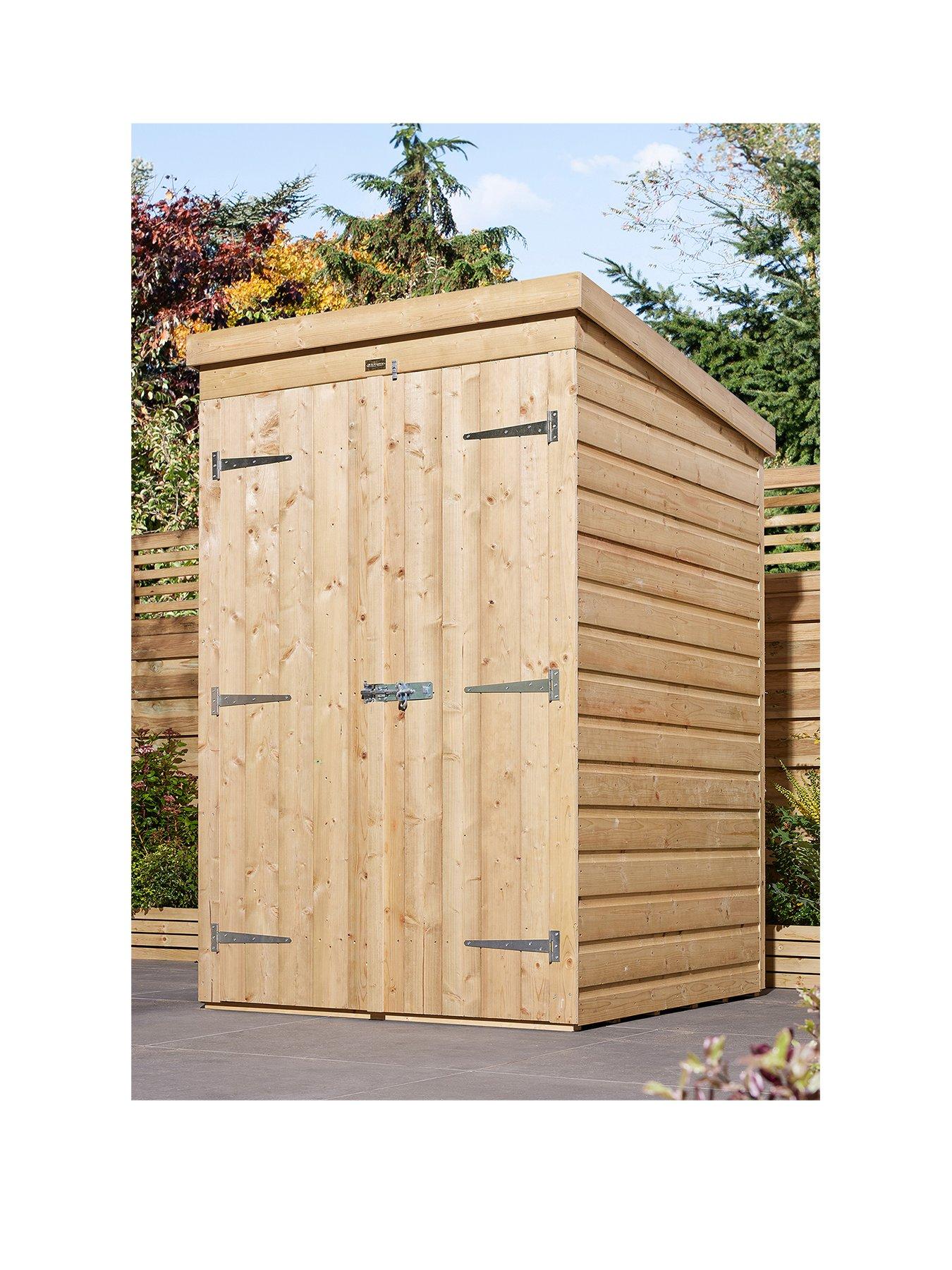 rowlinson-4x4ftnbspshiplap-pent-shed-double-door