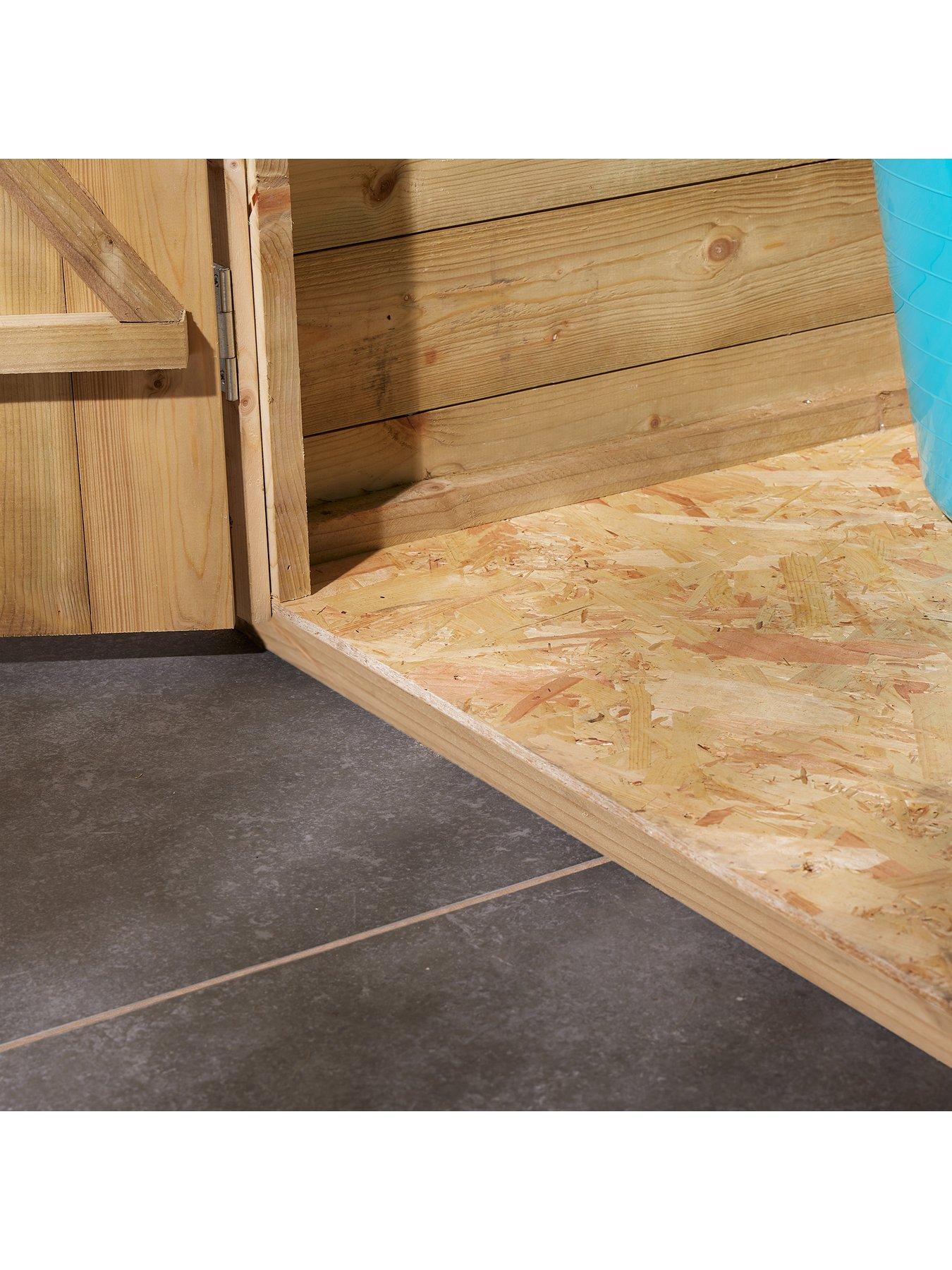  image of rowlinson-4x4ftnbspshiplap-pent-shed-double-door