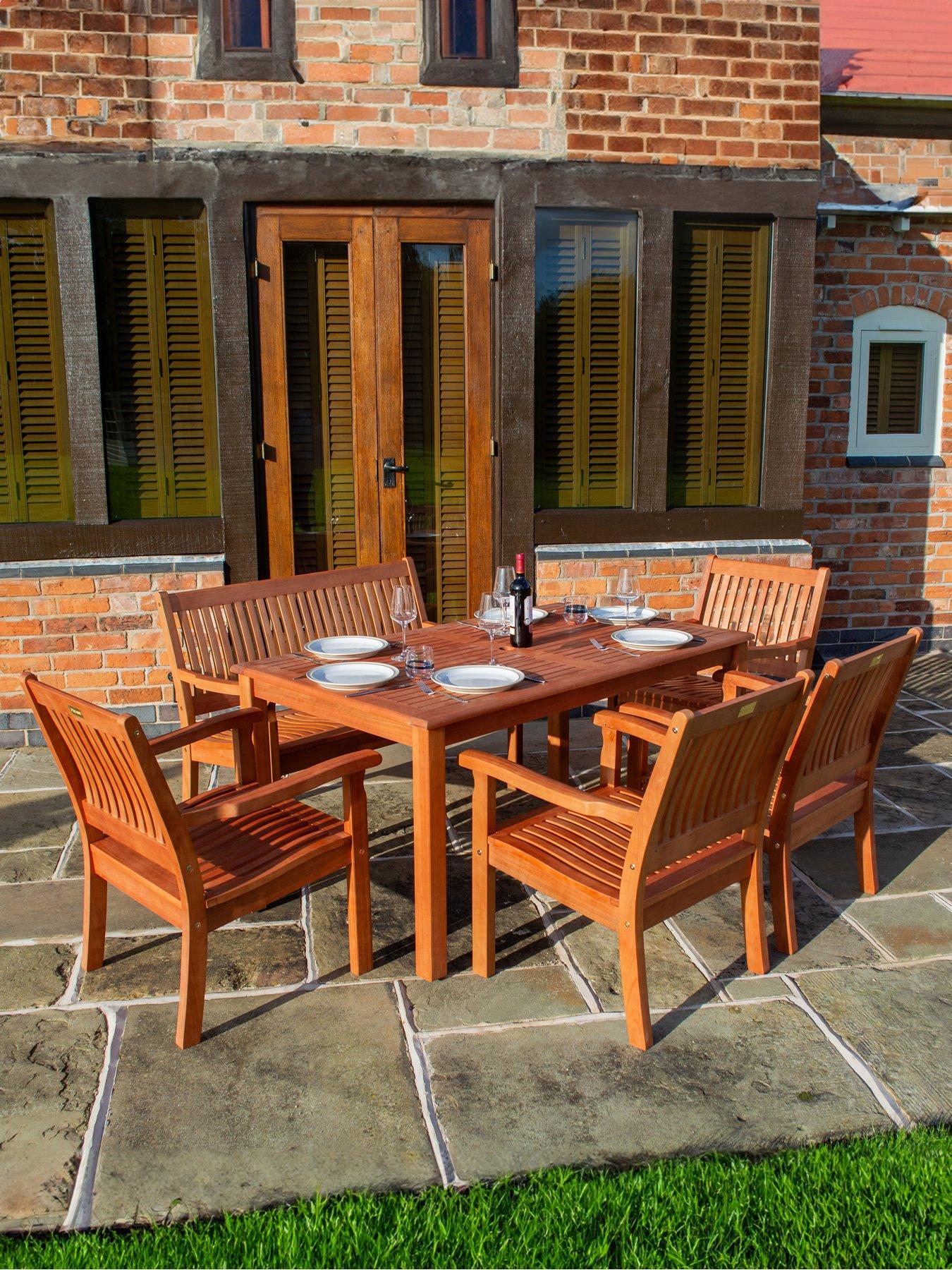 Image 1 of 7 of Rowlinson Willington Rectangular 6 Seat Set