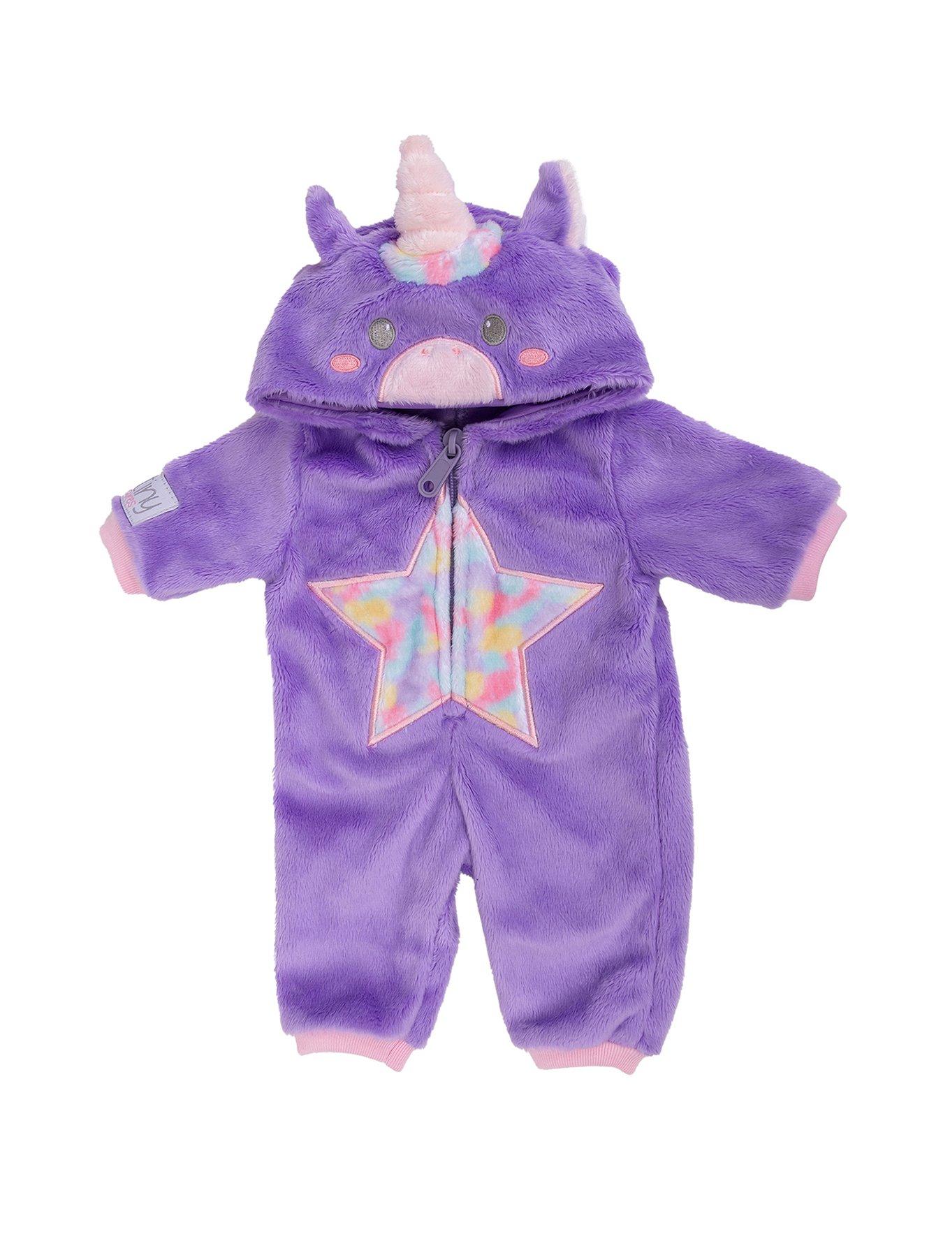 Tiny Treasures Unicorn Star All-in-One Outfit