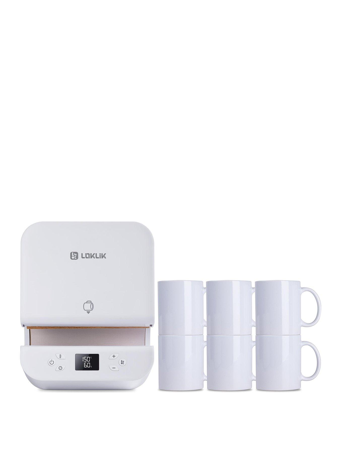 undefined Impress Tumbler/Mug Press Bundle With 11 Oz Mugs 6 Pack White